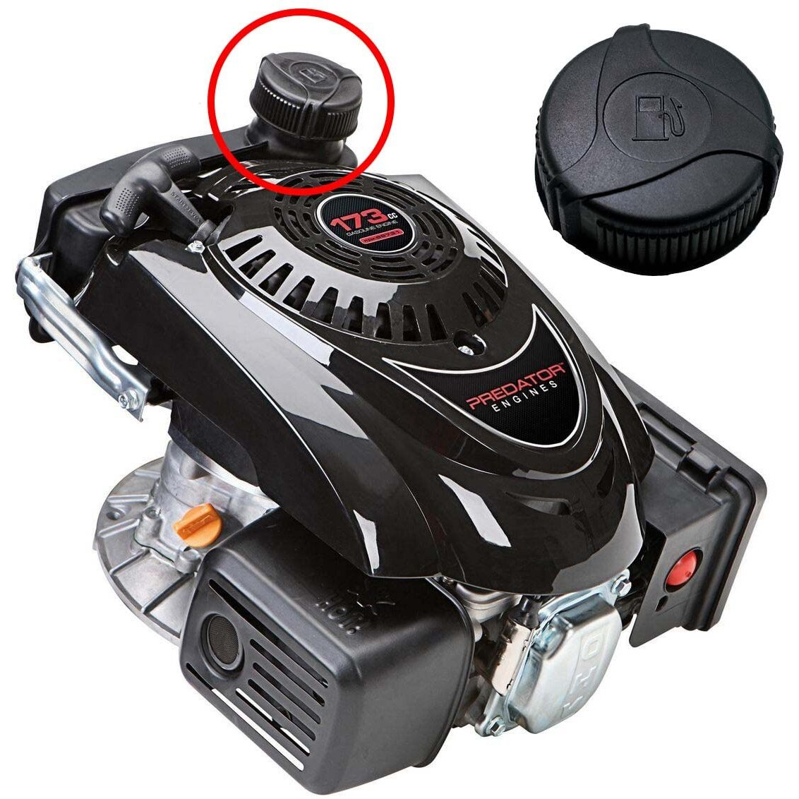 Jmchstore Coleman Go Kart Gas Cap For Ck100 Ck100-S 98Cc Go Kart Fuel Tank Lid