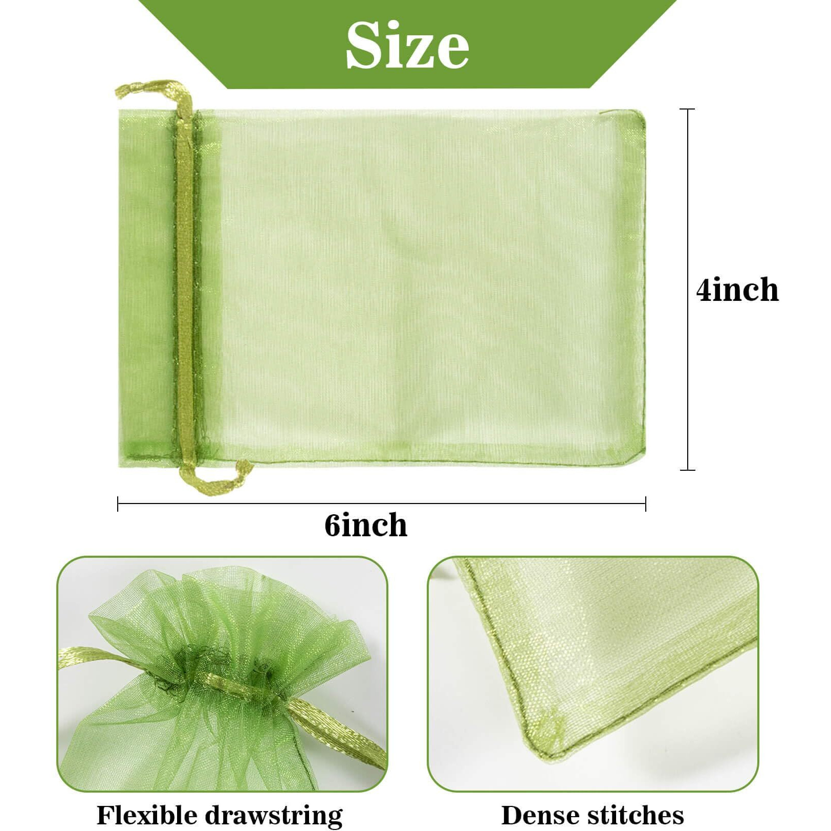 Sukh 120Pcs Organza Bags 4''X6'' - Muticolor Small Sachet Jewelry Gift Favor Bags Drawstring Mesh Bags Gifts Valentines Wedding Eid Mubarak Halloween Eve Christmas New Year Party Candy Fruit Wrap Bulk