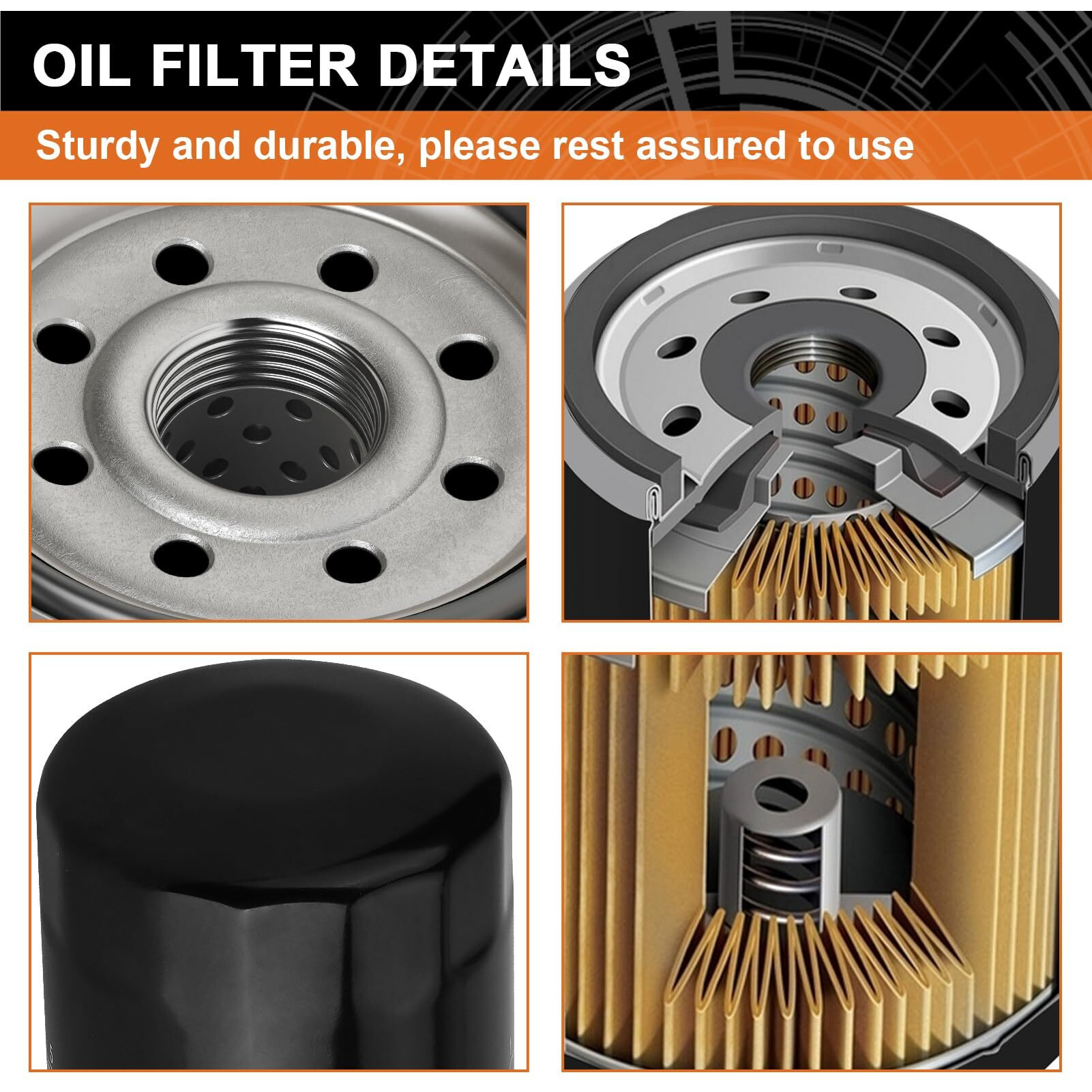 2520799 3084963 Oil Filter Replacement For Polaris Sportsman 500 450 400 335 Ranger 500 400 Magnum 325 330 425 500 2X4 Efi Trail Boss 330 Trailblazer 330 Scrambler 500 For Yamaha Yfm350 Art1000 Ar230