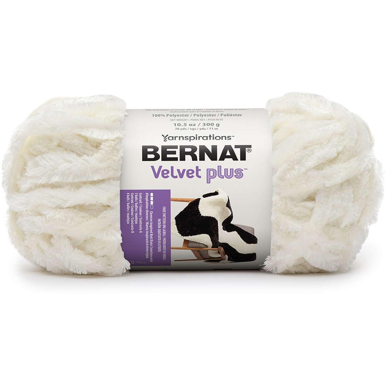 Bernat Cream Yarn Velvet Plus