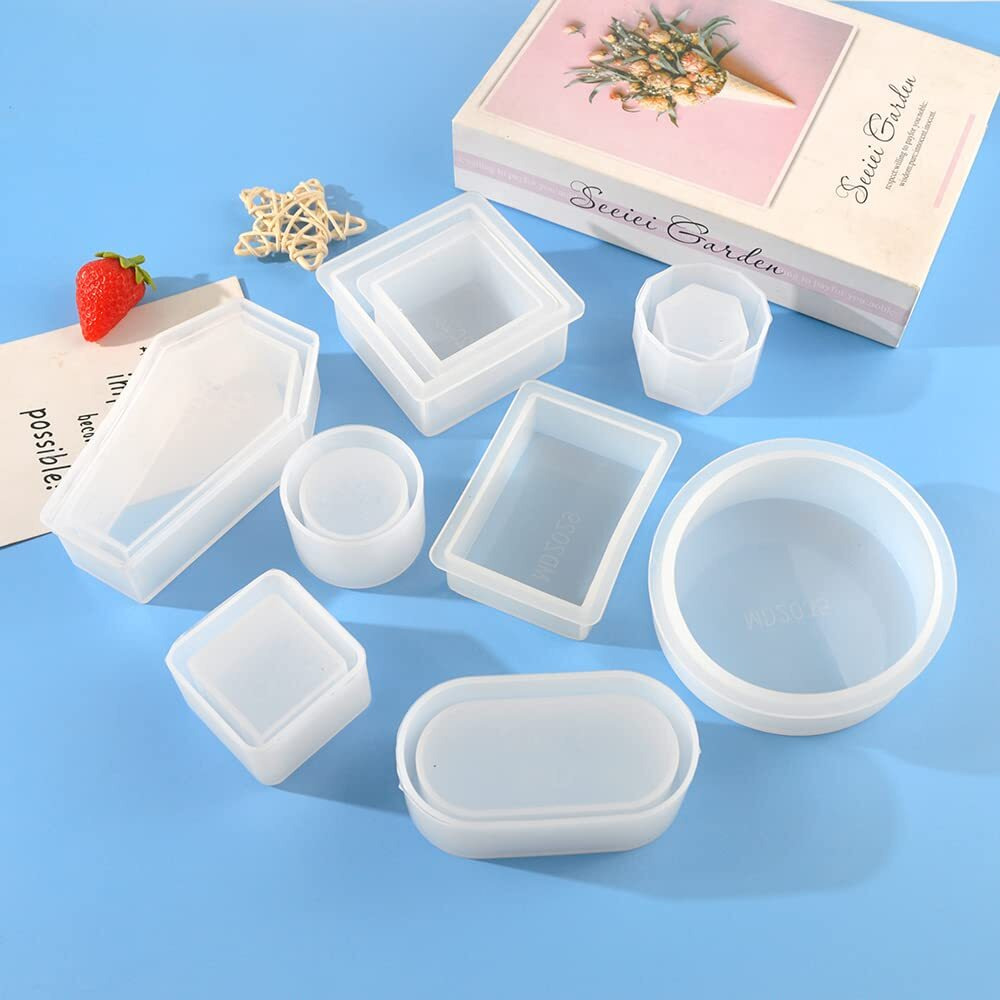 Resin Go 500G Random Silicone Mold Epoxy Resin Mold Mystery Boxes Blessing Bags Random Blind Box Resin Moulds Package Contains Necklaces Pendants Coasters Trays Letters And Other Random Molds