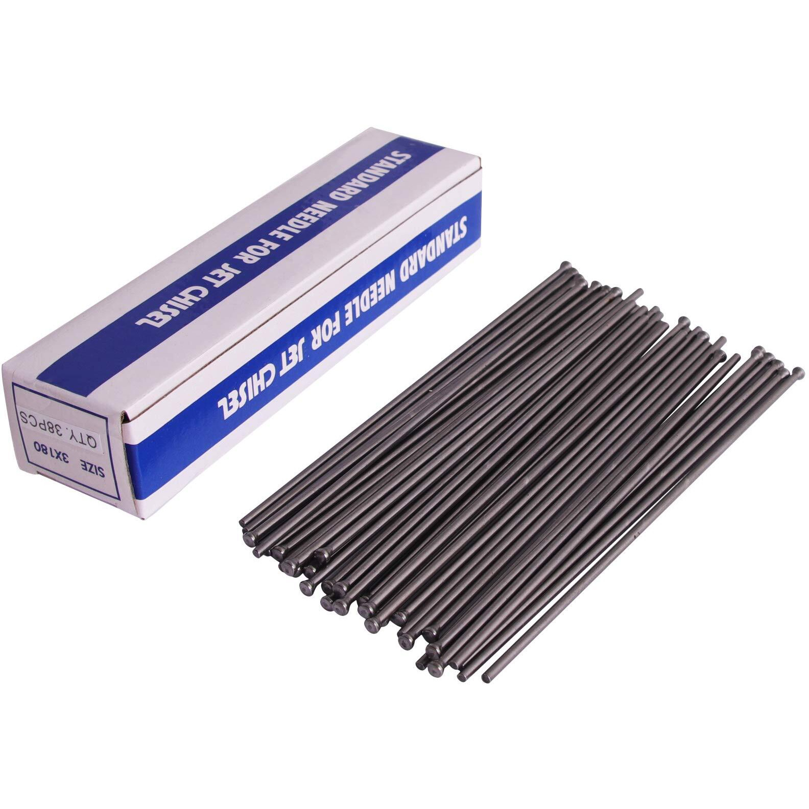 Swansoft Descaling Needles For Needle Scaler, 38 Pcs Replacement Needles Set For Electric & Air Needle Scaler, 7' Length