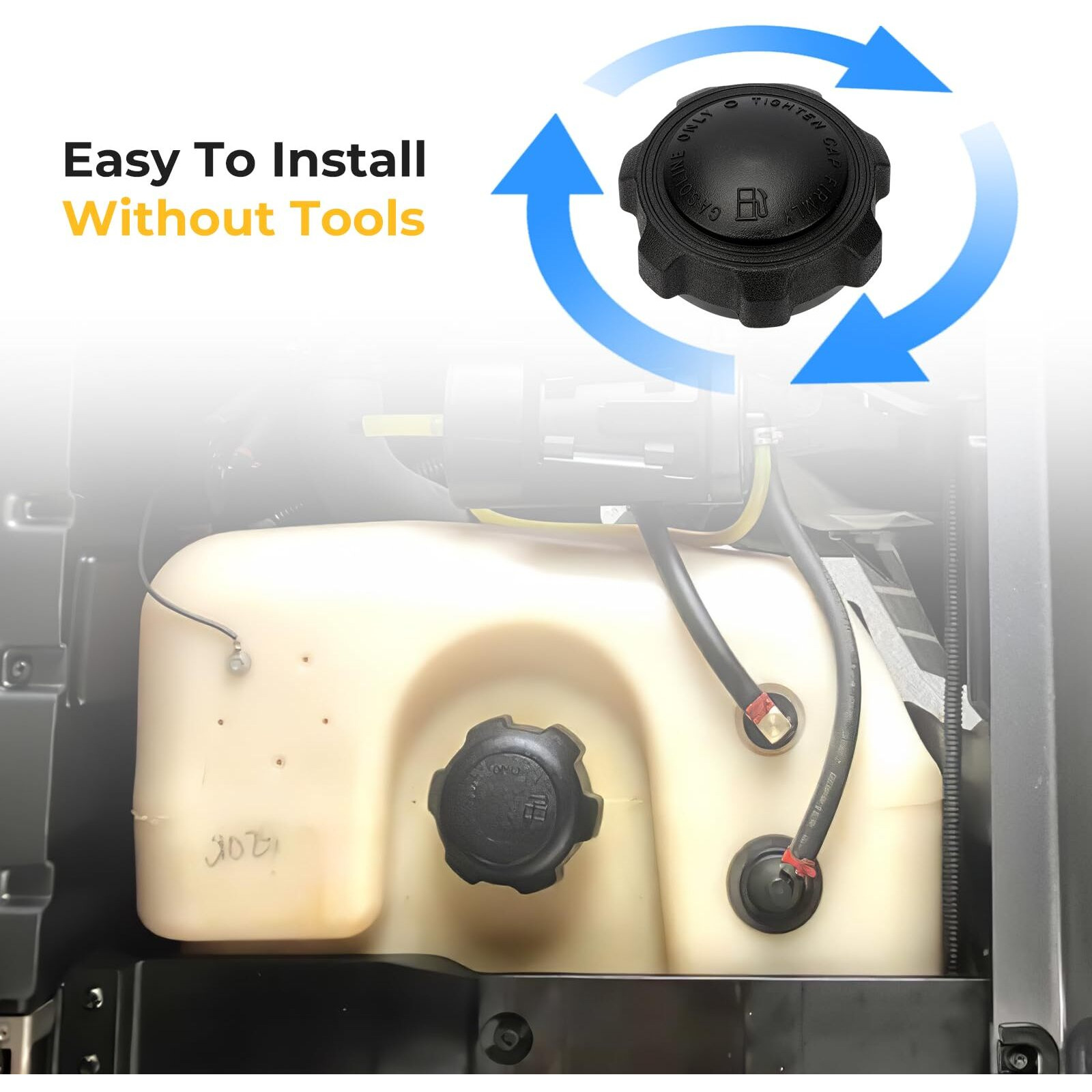 M Mati Fuel Tank Cap Fuel Cap Gas Cap For Club Car Ds 1984-Up Ezgo Txt 1994-Up Gas Golf Carts