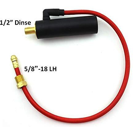Weldingcity Separate-Hose Dinse-Type (50Mm) Cable Adapter Plug Connector For Water-Cooled Tig Welding Torch 18, 20 And 25-Series