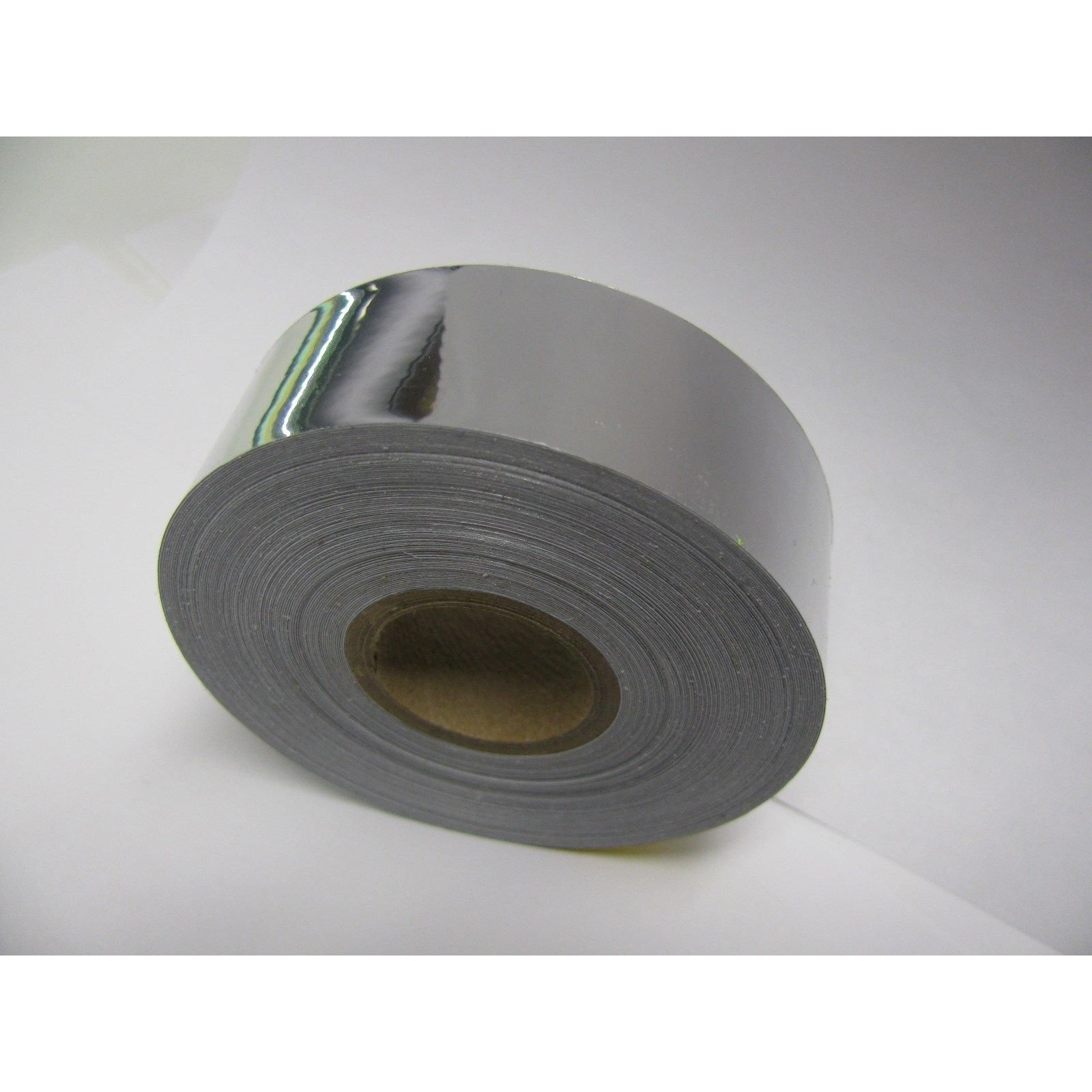 Colored Chrome Tape Plastic Vinyl, Self-Adhesive (8 Inch X 25 Ft, Silver)