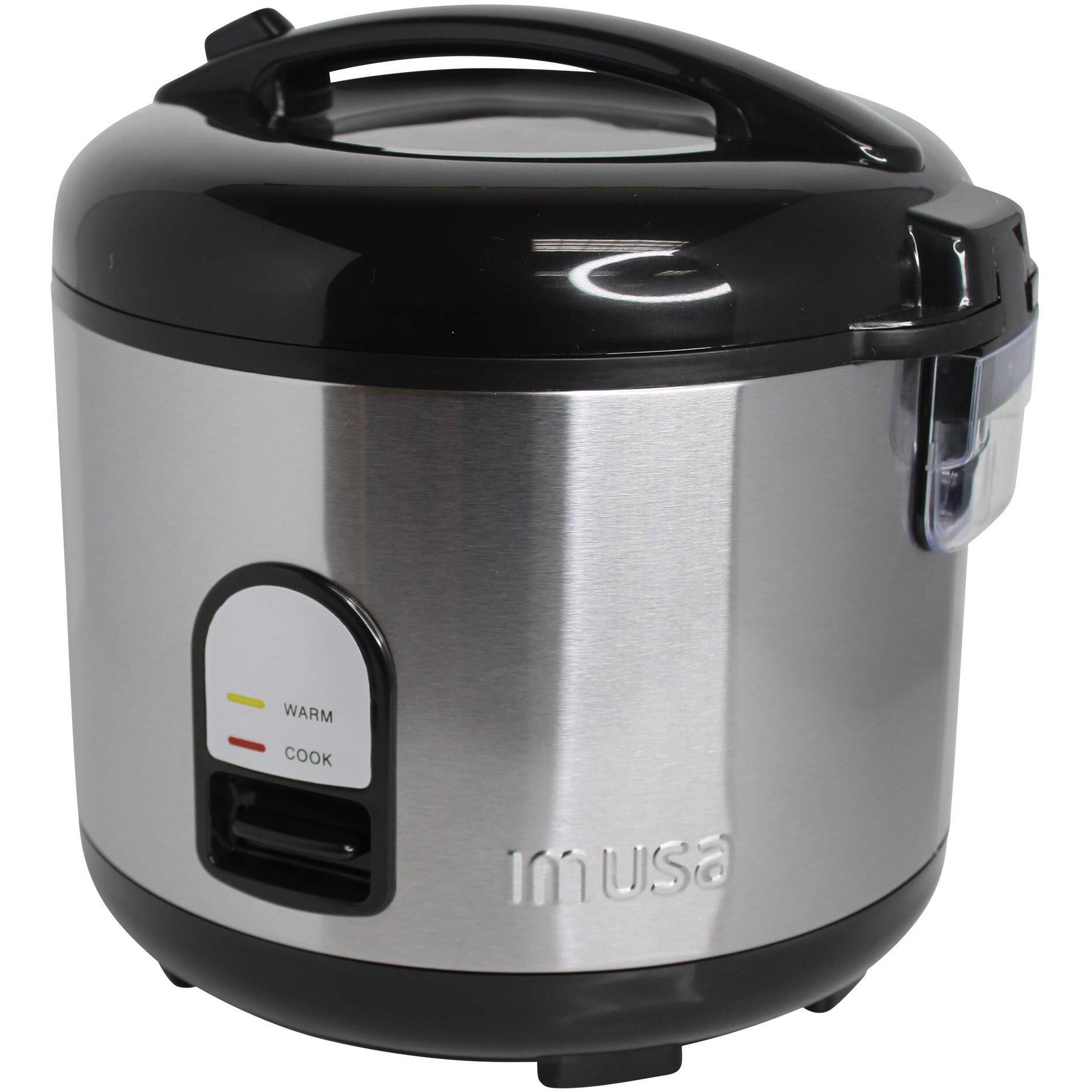Imusa Usa Gau-00028 Electric Rice Cooker 10-Cup Uncooked Rice (20-Cup Cooked Rice), Stainless Steel