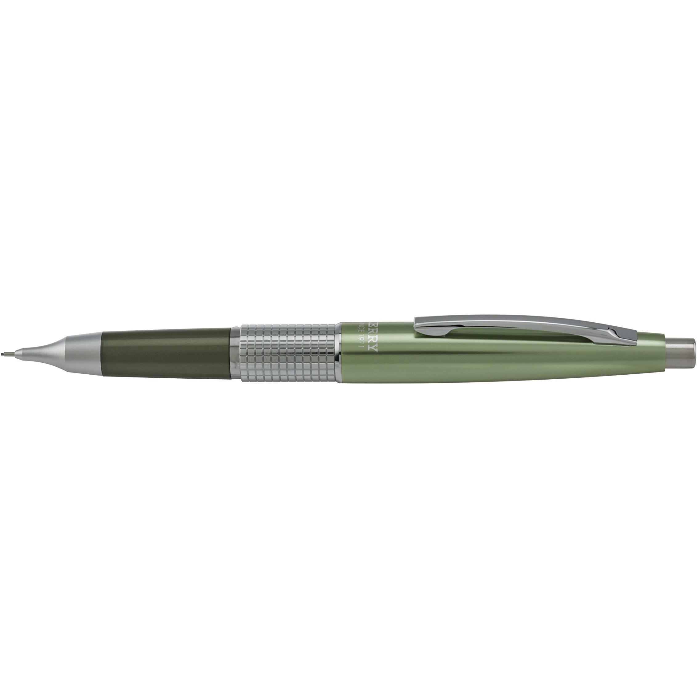 Pentel Sharp Kerry Mechanical Pencil, 0.5Mm, Metallic Olive Barrel, 1 Pack (P1035K), Green