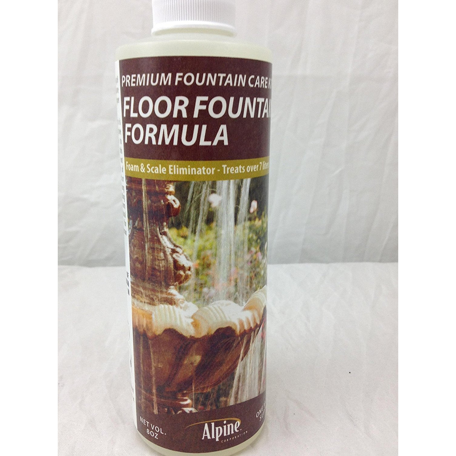 Alpine Corporation Ppl102 Premium Indoor/Outdoor Floor Fountain Cleaner, Fountain Formula Foam And Scale Eliminator, 6""