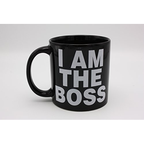 Island Dogs Giant I Am The Boss Mug, Black