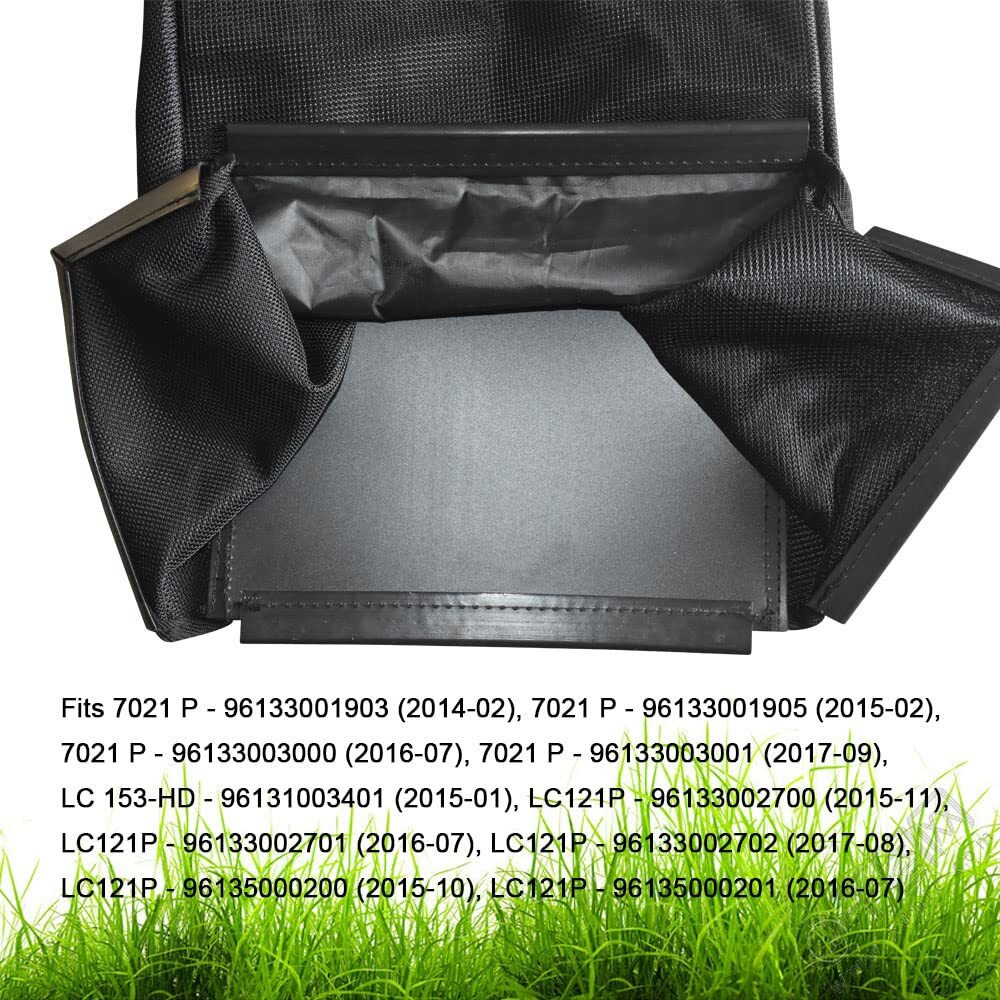 Braveboy 581002112 Lawn Mower Grass Bag, Compatible With Husqvarna, Fits Model 5521P 5521L 6751P 7021P Lc121P5810021 12581002112 & More - (Without Grass Catcher Frame)