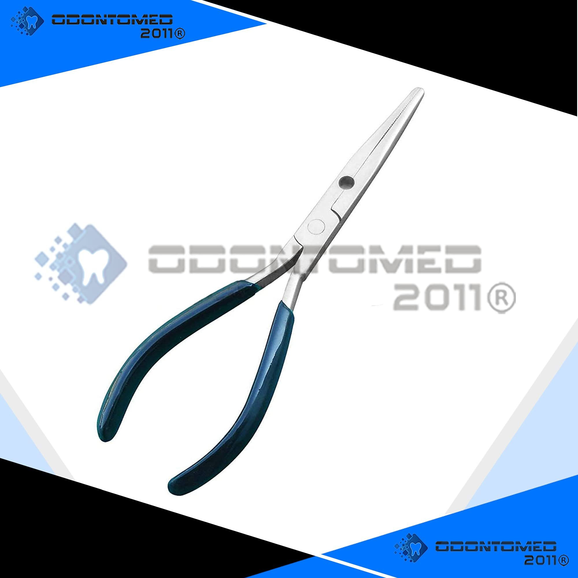 Odontomed2011 8"" Stainless Steel Needle Nose Fisherman's Pliers Fisherman Plier With Vinyl Grips