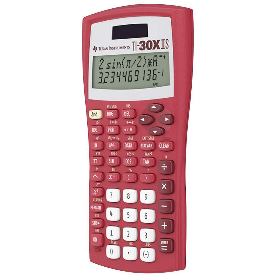 Texas Instruments Ti-30Xiis Scientific Calculator, Red
