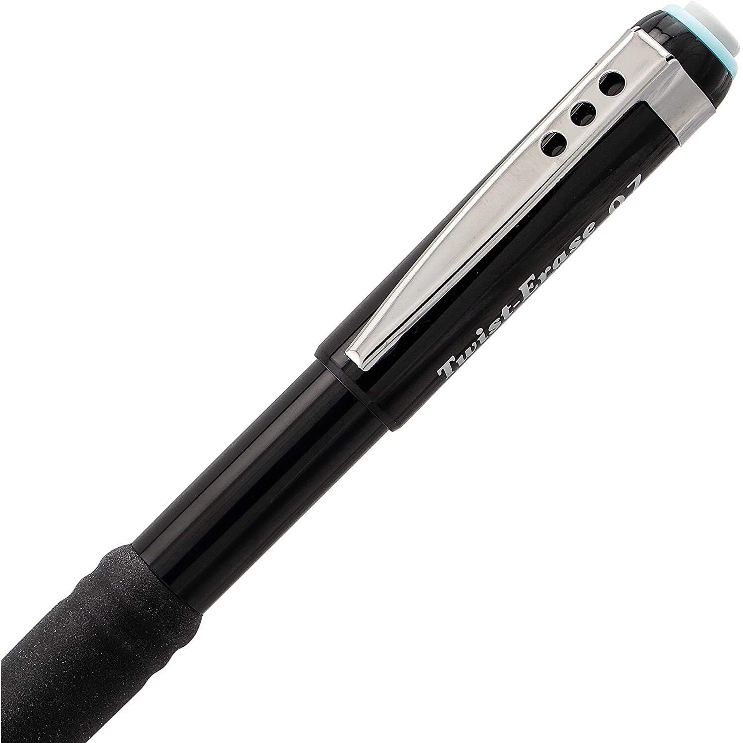 Mechanical Pencil, Pentel Twist Erase .7 Mm, Twist-Erase Iii Automatic, 3 Pack, Black Barrels, Best Professional Pencils For School, Office & Home For Women & Men (Qe517Bp3)