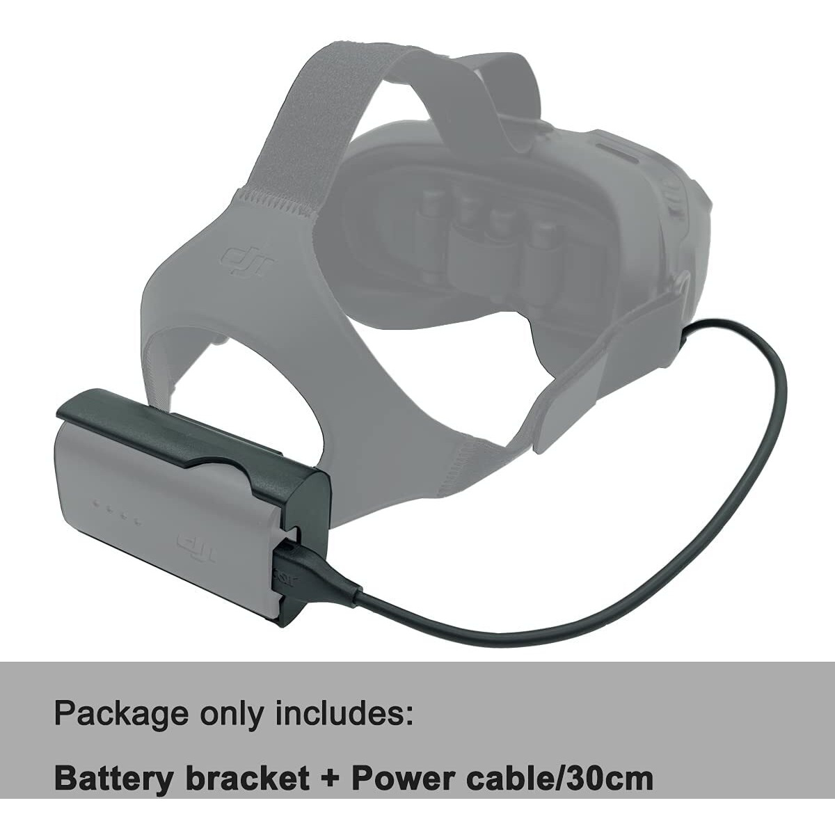 Fpv Goggles V2 Battery Bracket Holder And Power Cable Compatible With Dji Fpv Combo Goggles V2, Battery Recharging Wire/Clip For Fpv Goggles V2 Accessories