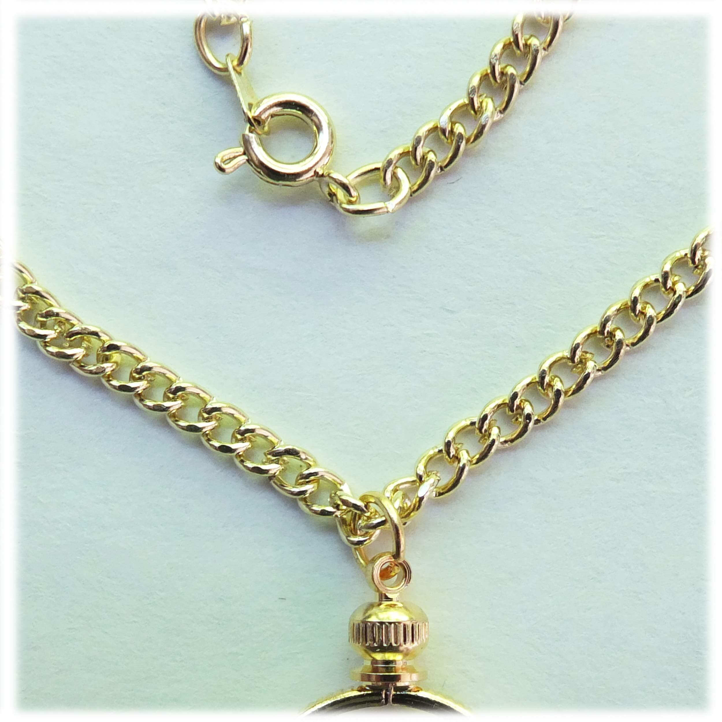 Beadexplosion Coin Holder Bezel Quarter Usa 25 Cent Gold Plated Link Necklace 24"" Chain Kit Parts
