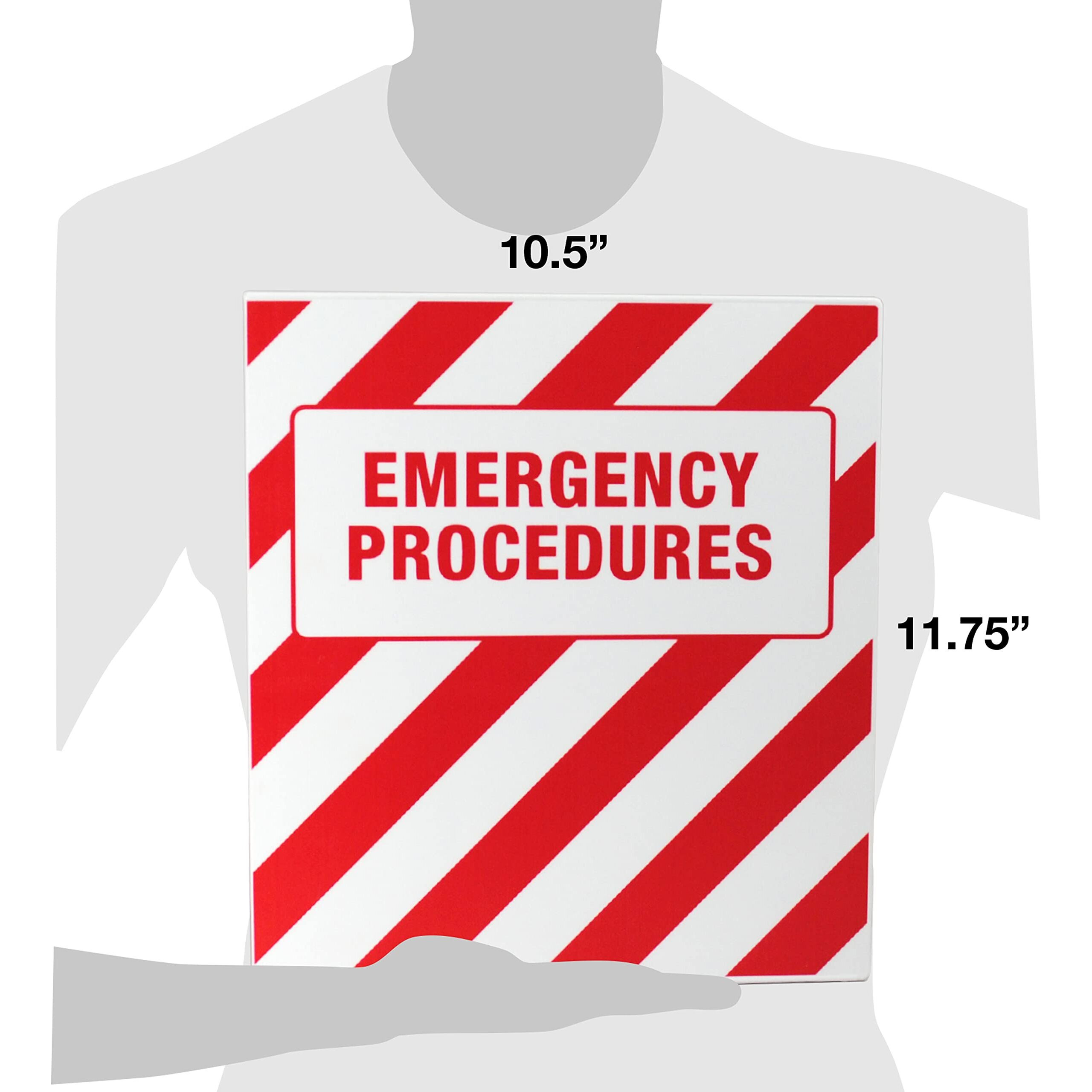 Unikeep Emergency Procedures Binder - 1.5 Inch Spine - With Metal D-Rings