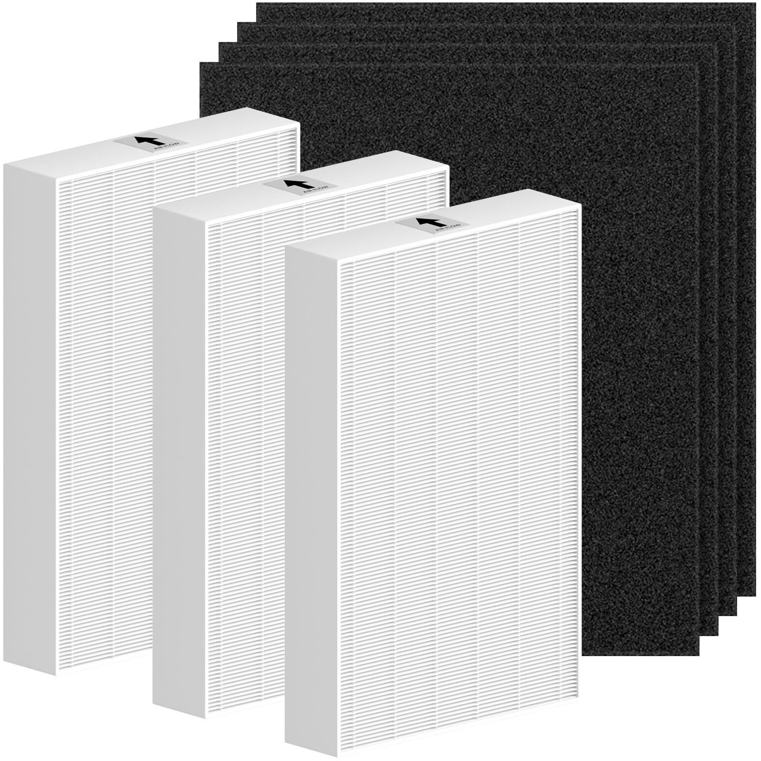 Hpa300 True Hepa Filter Replacement Compatible With Honeywell Air Purifier Hpa300 Series, Hpa300, Hpa304, Hpa8350, Hpa300Vp, Hpa3300B, Hpa5300, Pack Of 3 Hepa R And 4 Pre Filters A Hrf-Ap1