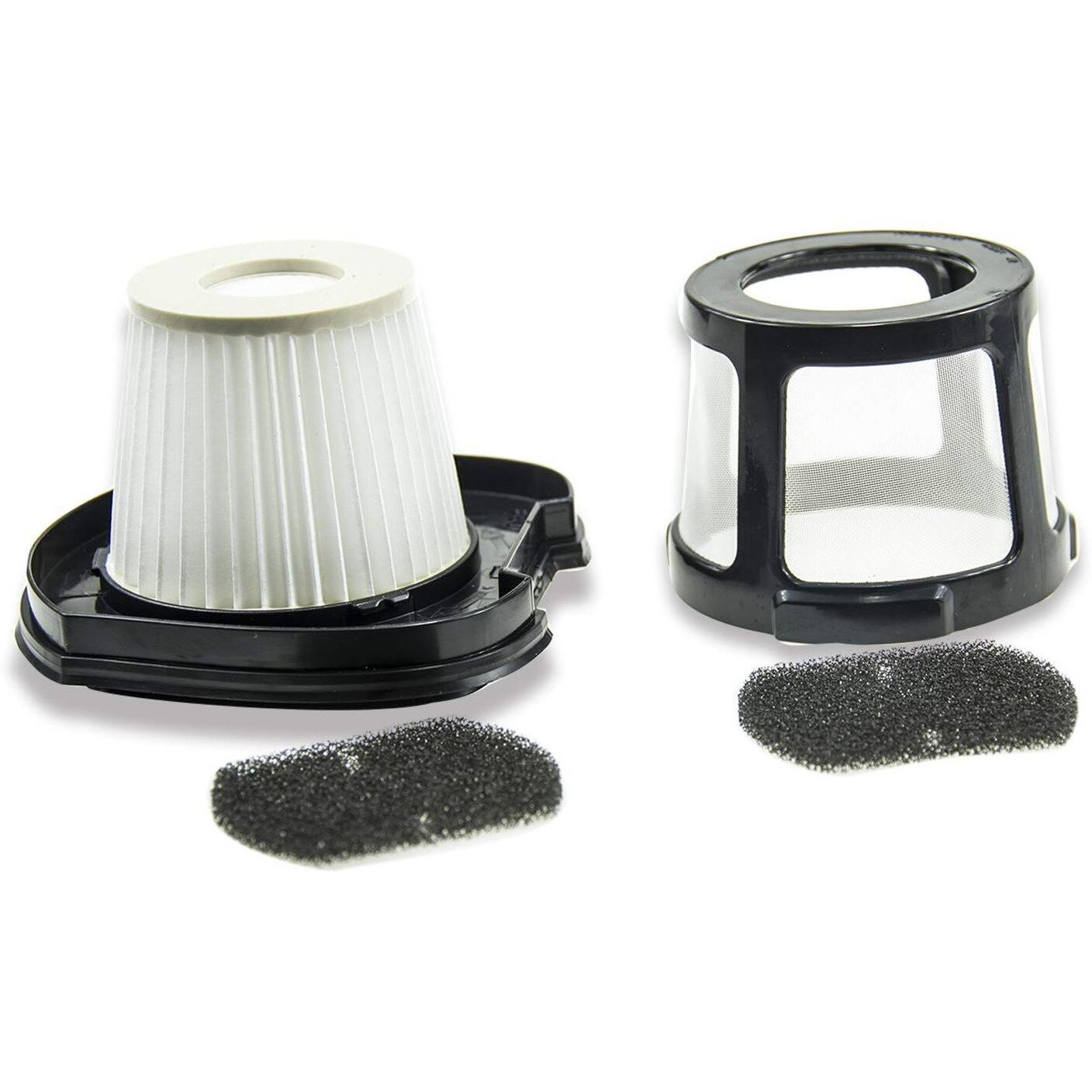 Biharnt 2390A,2284W Vacuum Replacement Filter Set Compatible With Bissell Pet Hair Eraser Hand Vacuum. Compare To Part  1614212, 1614203 & 1614204