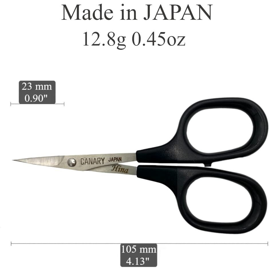 Canary Professional Paper Art Scissors 4"" [Extra Pointed Tip], Japanese Mini Detail Scissors For Collage, Paper Cutouts, Paper Cut Art, Made In Japan
