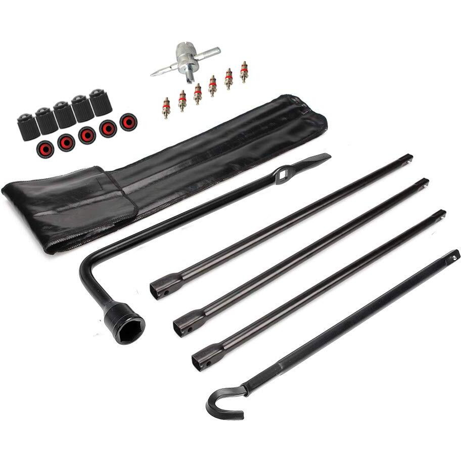 Dr.Roc Compatible With Spare Tire Tool Kit With Spare Tire Jack Handle And Wheel Lug Wrench 2003-2018 Dodge Ram 1500 And 2019 Ram 1500 Classic