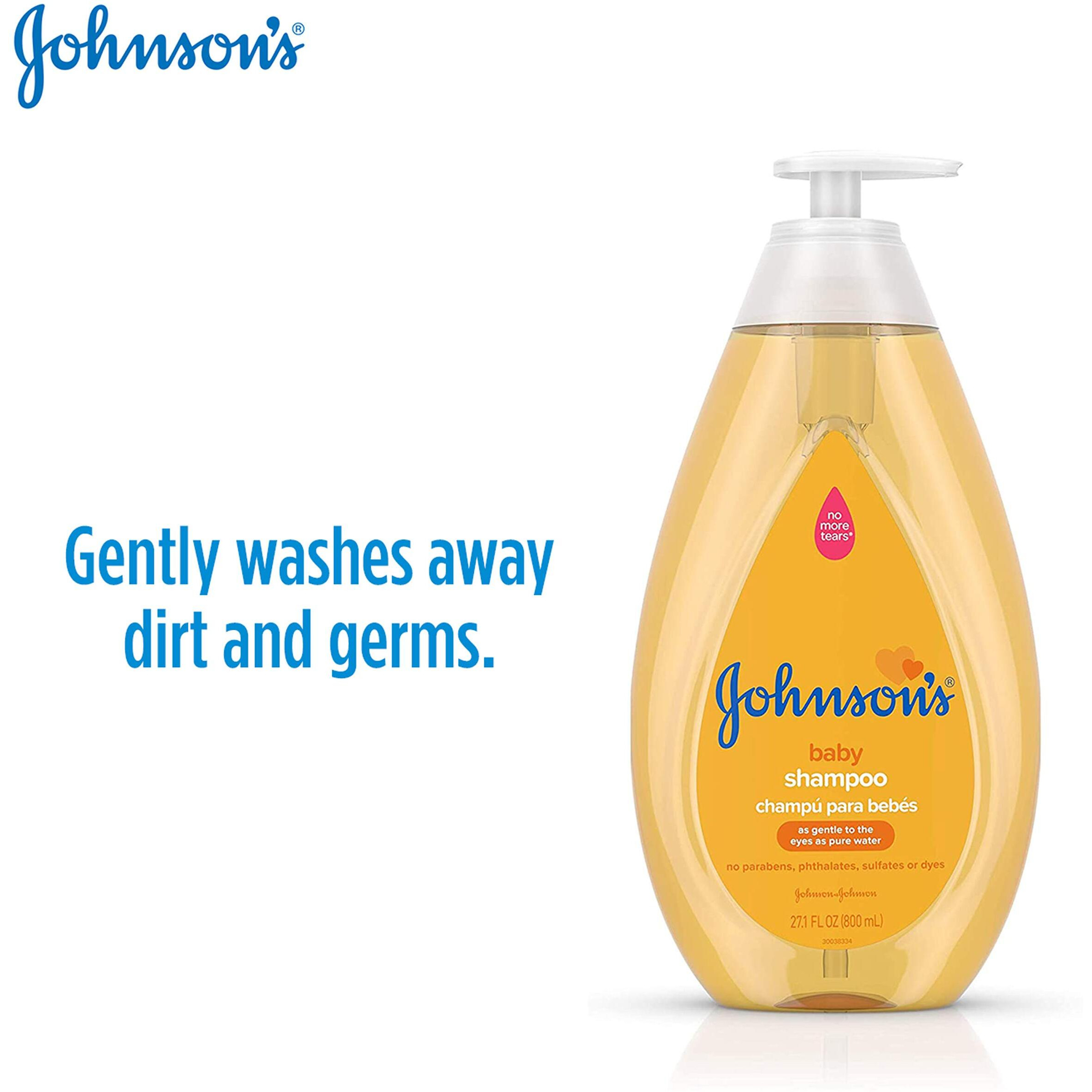 Johnson's Baby Shampoo With Tear Free Formula, Hypoallergenic And Free Of Parabens, Phthalates, Sulfates And Dyes, Convenient Tsa-Compliant Travel-Size Bottle, 3.4 Fl. Oz (Pack Of 12)