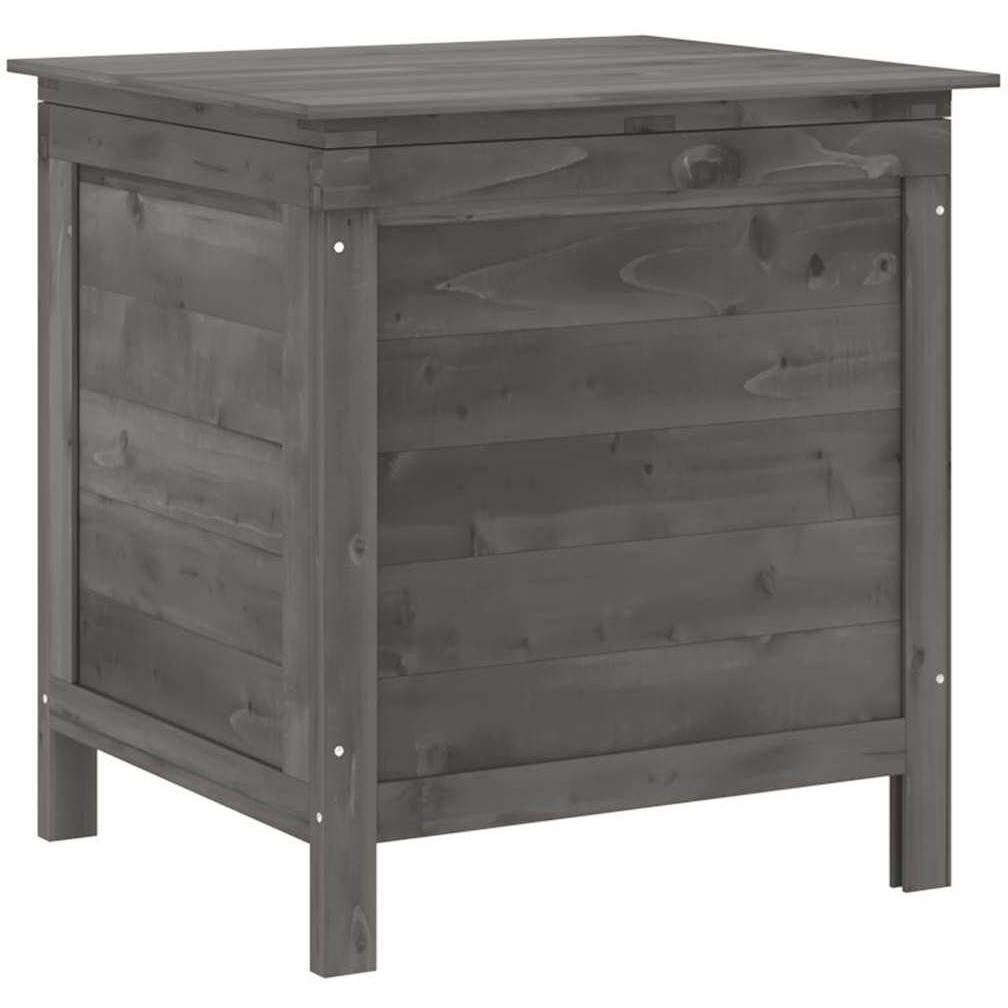 Vidaxl Patio Storage Box Anthracite 19.7X19.3X22.2 Solid Wood Fir