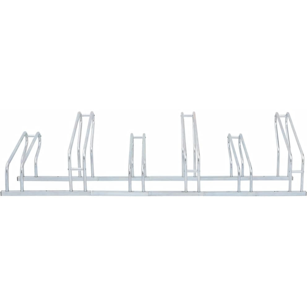 Vidaxl Bicycle Stand For 6 Bikes Floor Freestanding Galvanized Steel