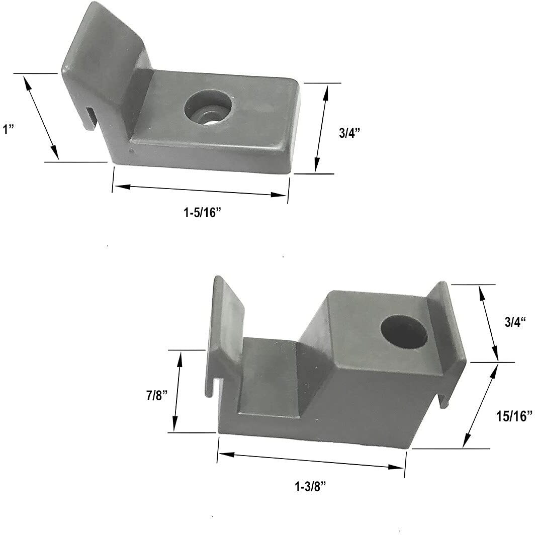 Gordon Glass Gray Jamb Guide And Bumpers For Sliding Shower Doors - Kit
