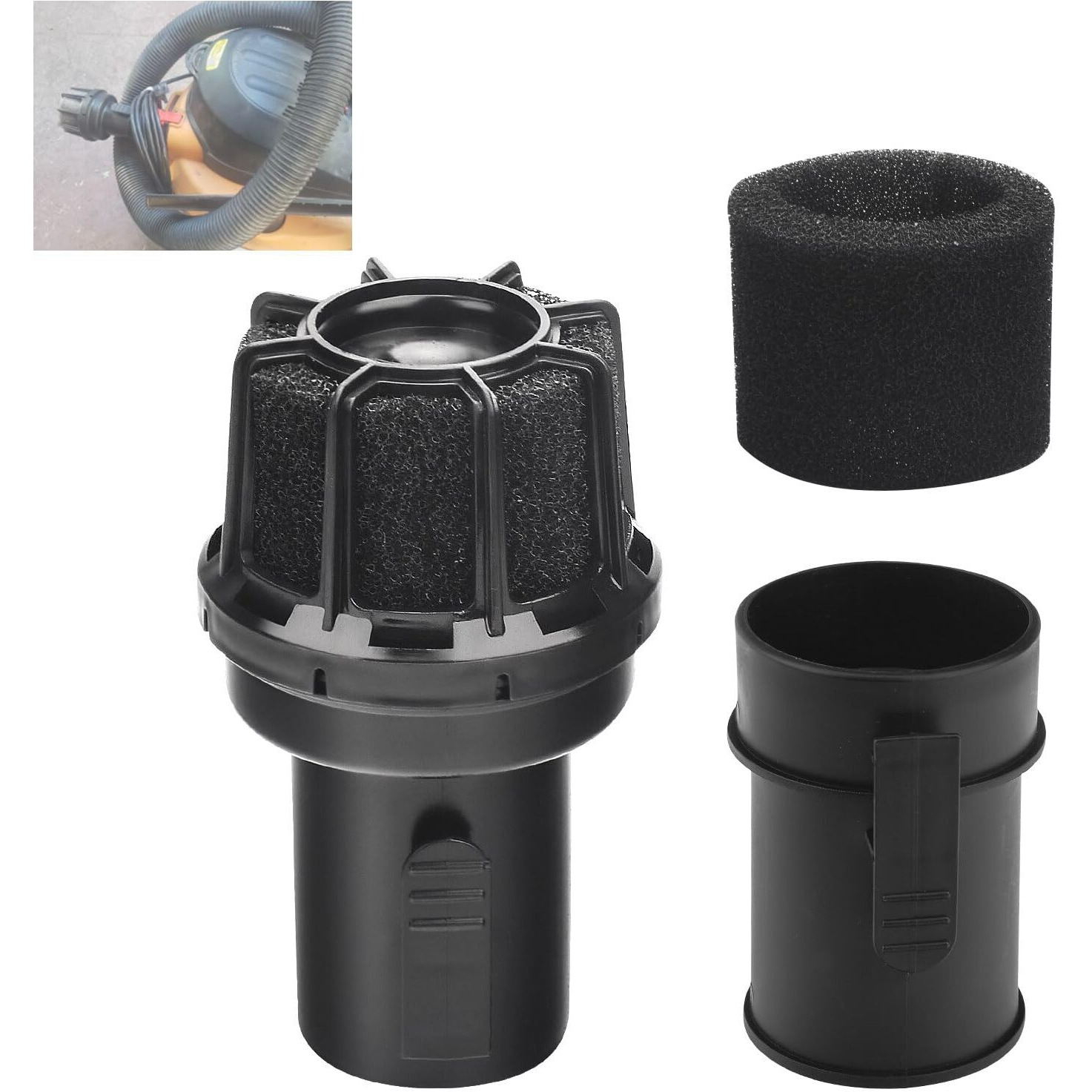 Deckman Wet/Dry Vacs Vacuum Muffler Diffuser Ws25025A Vt2525 Fits Most 2-1/2-Inch Diffuser Shop Vacuum Attachment - Diffuse Dry And Wet Vacuum Airflow To Reduce Blown Debris And Dust