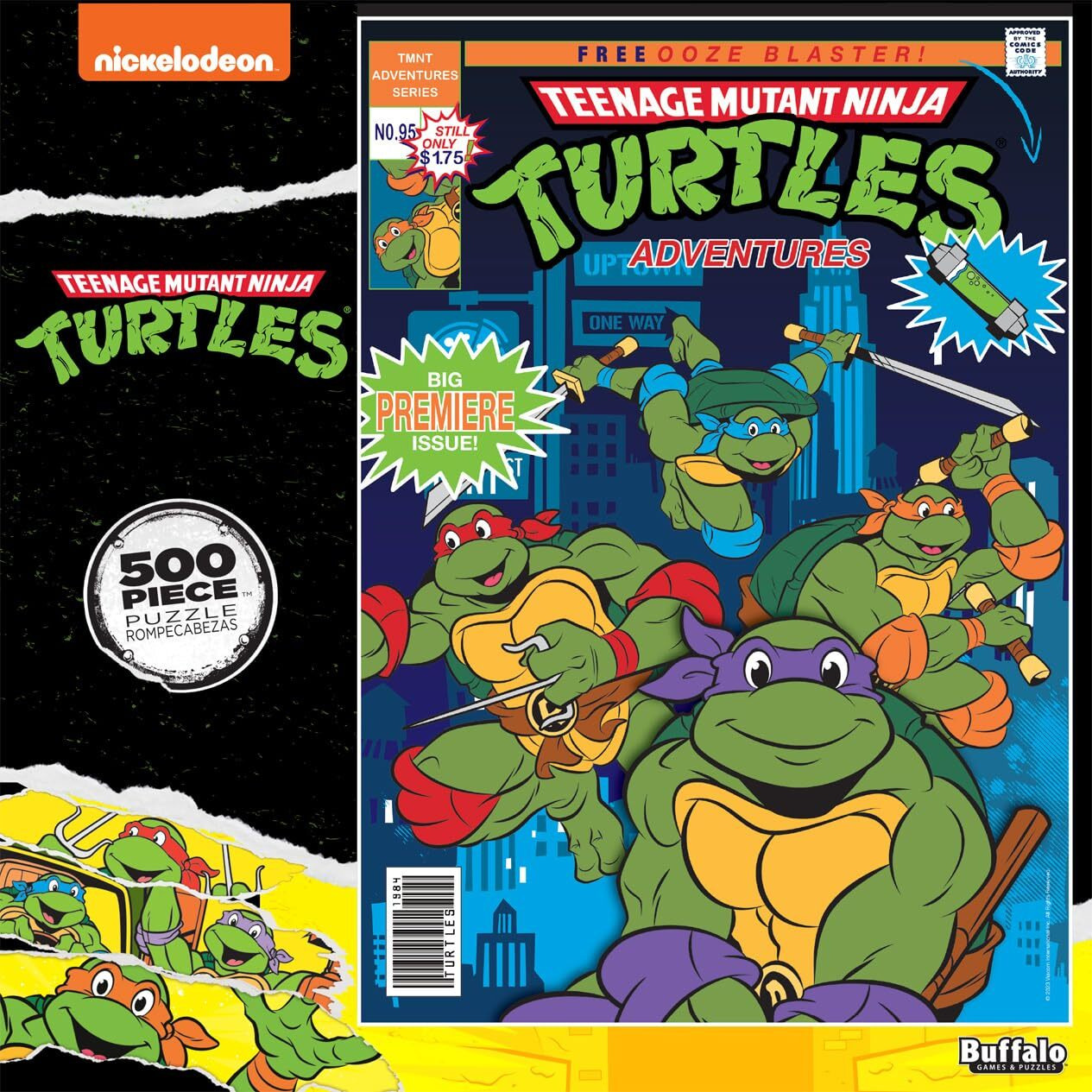 Buffalo Games - Tmnt - Adventures No 2-500 Piece Jigsaw Puzzle For Adults Challenging Puzzle Perfect For Game Nights - 500 Piece Finished Size Is 21.25 X 15.00