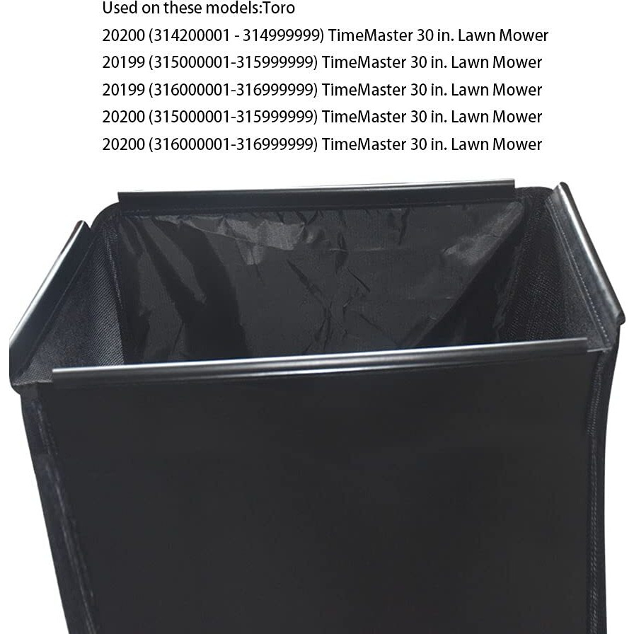 121-5770 Grass Bag - By Braveboy, Compatible With Toro 30 Inch Timemaster Lawn Mower, Fits Model 223Cc 21200 21199 20978 20977 20975 20200 20199 -( No Grass Catcher Frame