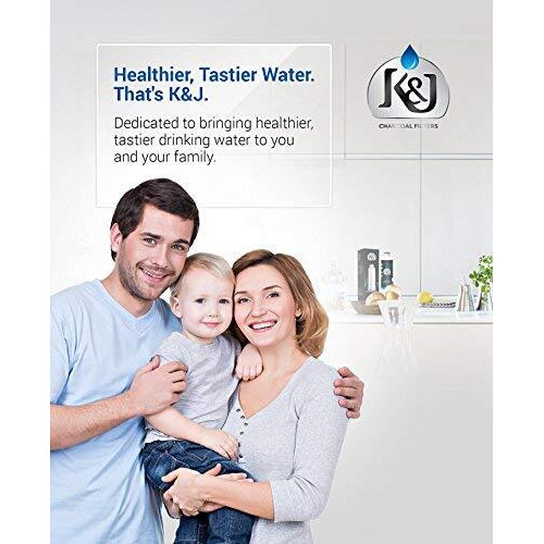 K&J Replacement Samsung Compatible Refrigerator Water Filter For Da2900020B, Rf263Beaesr, And Rf28Hmedbsr - Samsung Haf-Cin/Exp And 46-9101 Refrigerator Water Filter, Nsf 42 Certified (2-Pack)