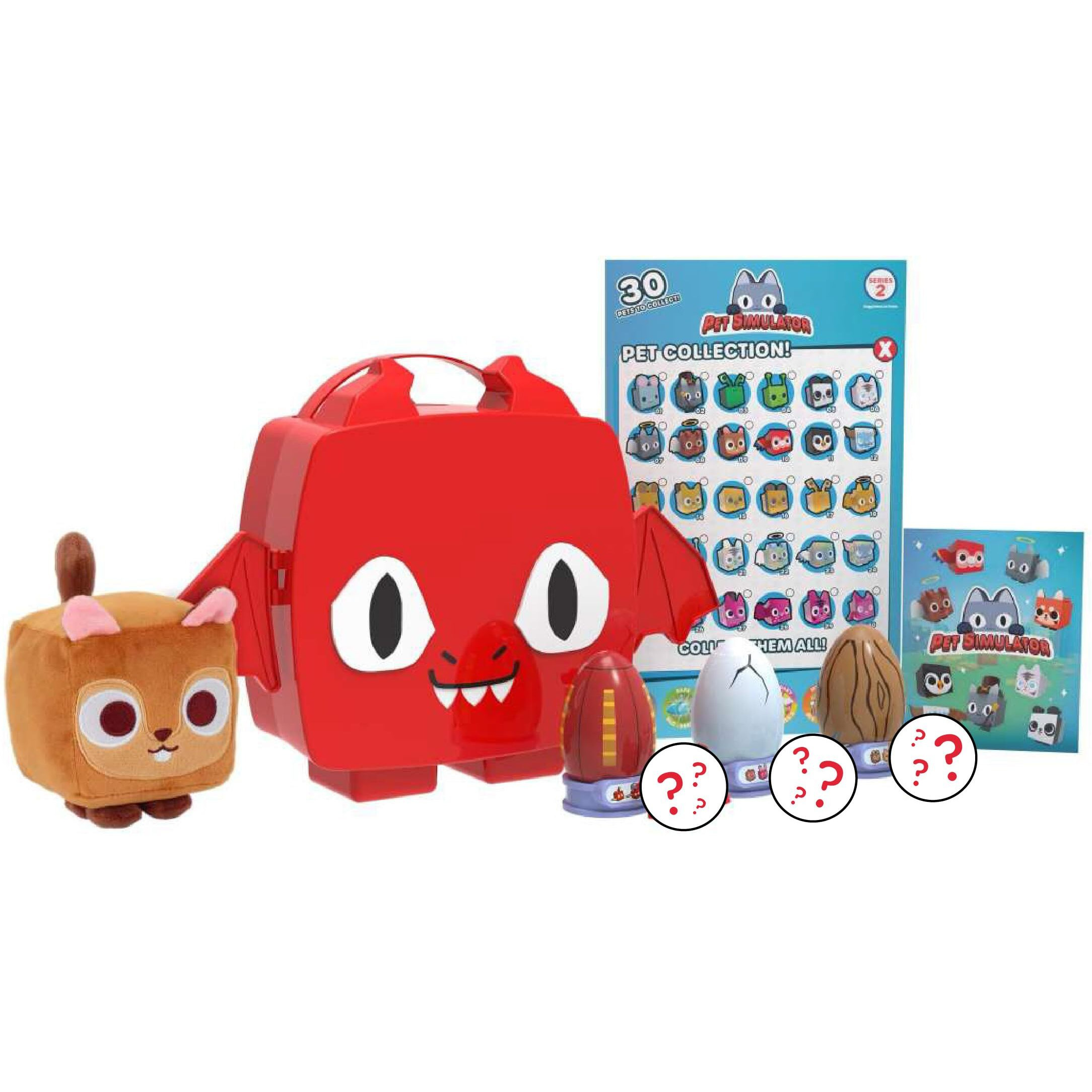 Ucc Distributing Pet Simulator Series 2 - Exclusive Red Dragon Collector Bundle - Mystery Case W/ 8 Items - Plush & Figure Toys For Kids & Adults -Includes Dlc Codes