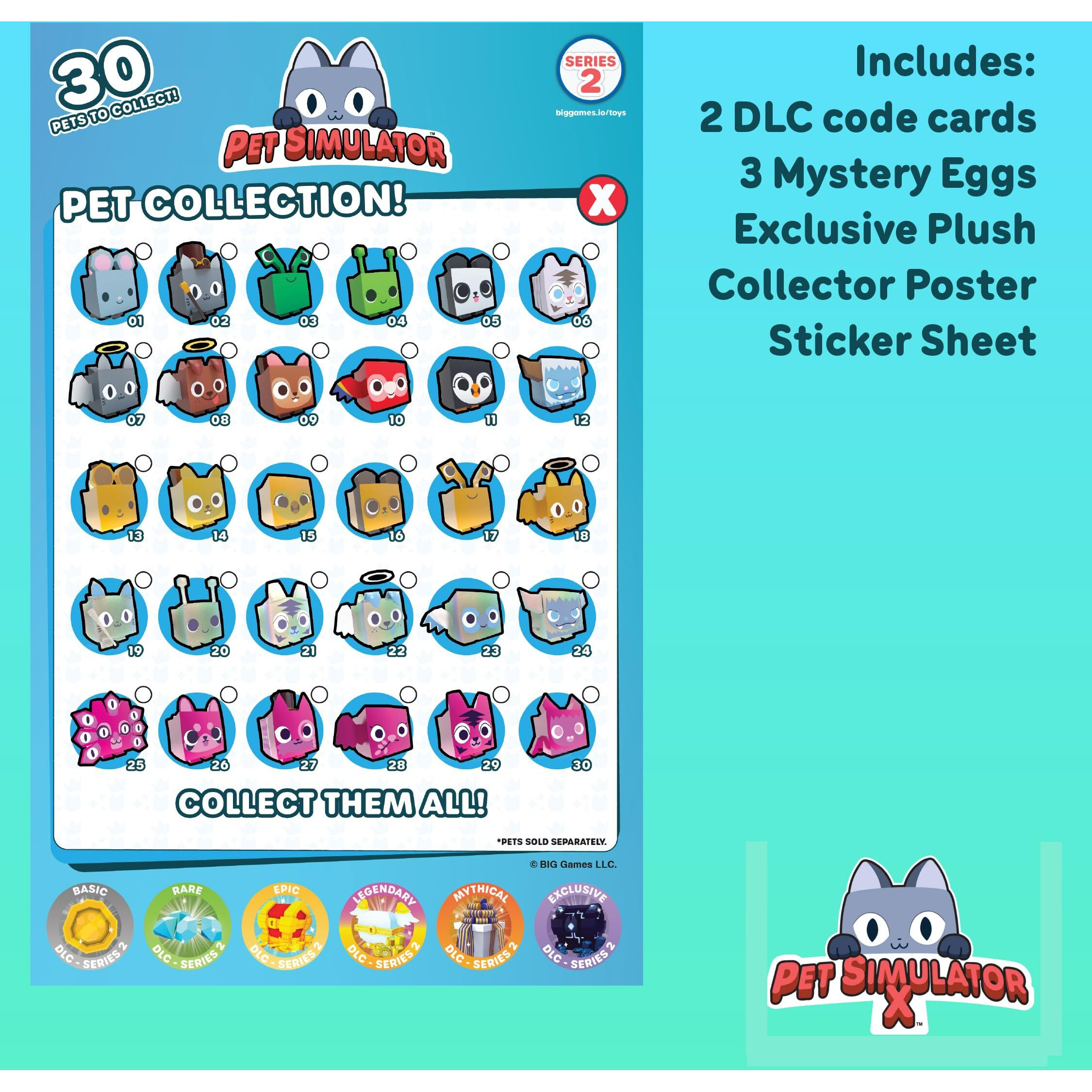 Ucc Distributing Pet Simulator Series 2 - Exclusive Red Dragon Collector Bundle - Mystery Case W/ 8 Items - Plush & Figure Toys For Kids & Adults -Includes Dlc Codes