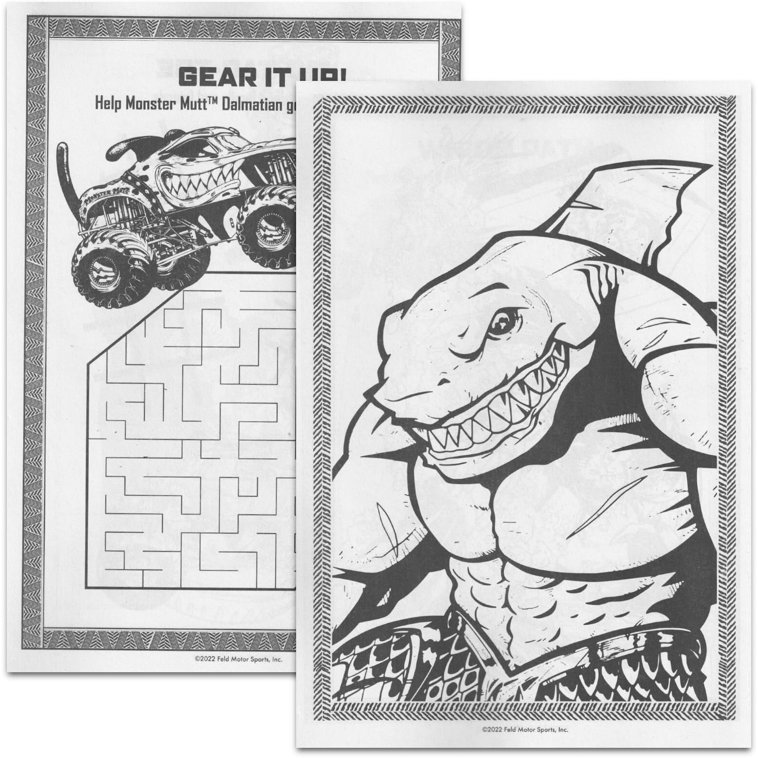Monster Jam Coloring Book For Kids - Monster Jam Coloring Art Set Bundle Includes Coloring Book With Activities, And Games Plus Stickers, More