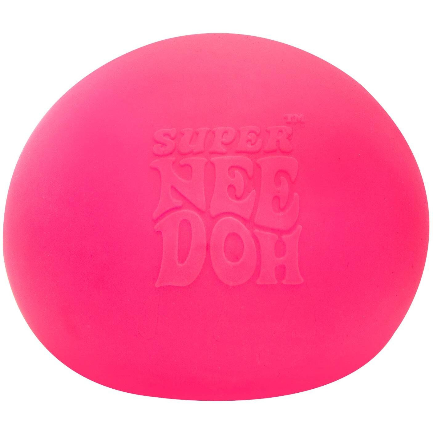 Schylling Brand Original Super Nee Doh Stress Ball Fidget Toy - Huge 4.5"" In Diameter - Jumbo Squishy Squeezy Fun - Colors Assorted - Ages 3+