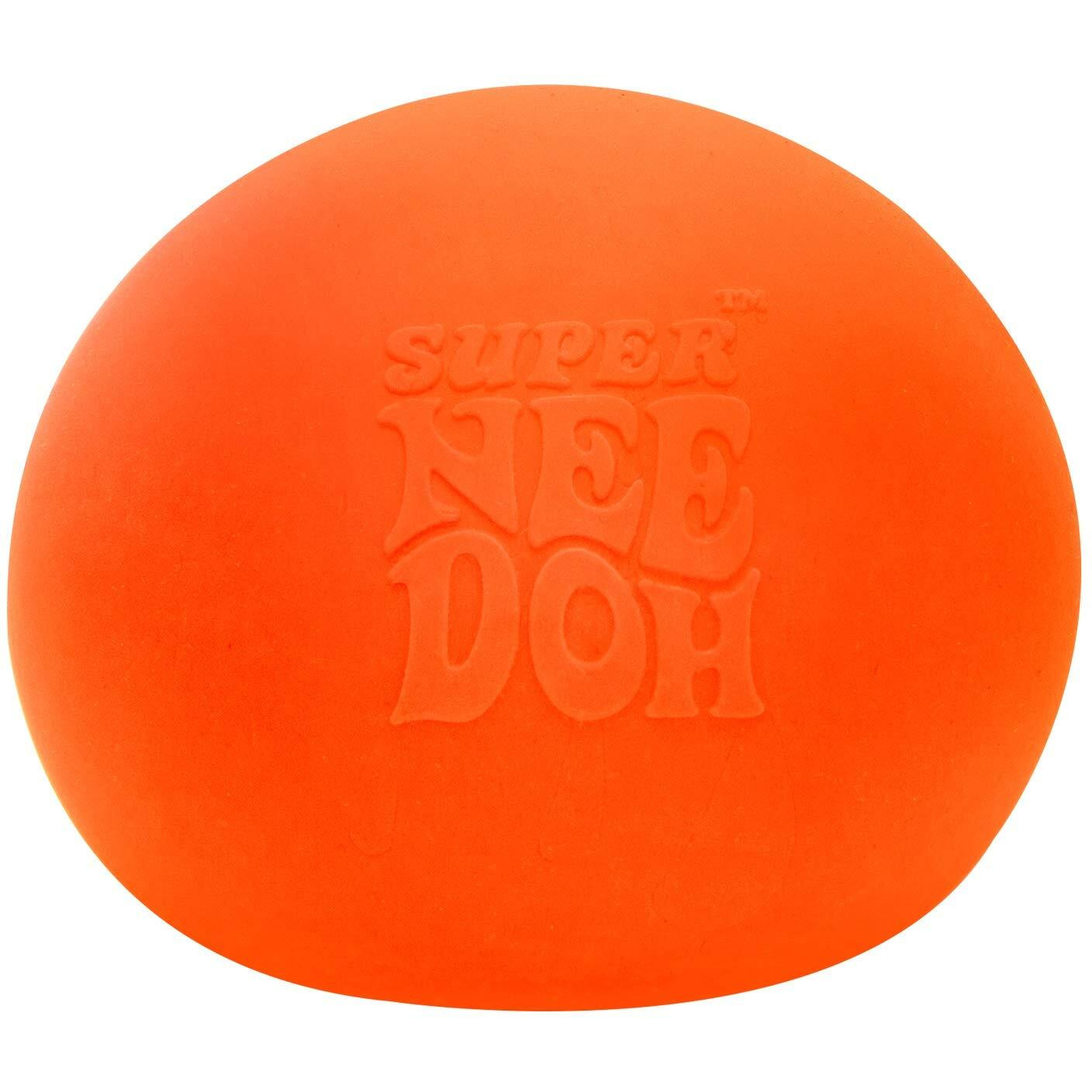 Schylling Brand Original Super Nee Doh Stress Ball Fidget Toy - Huge 4.5"" In Diameter - Jumbo Squishy Squeezy Fun - Colors Assorted - Ages 3+