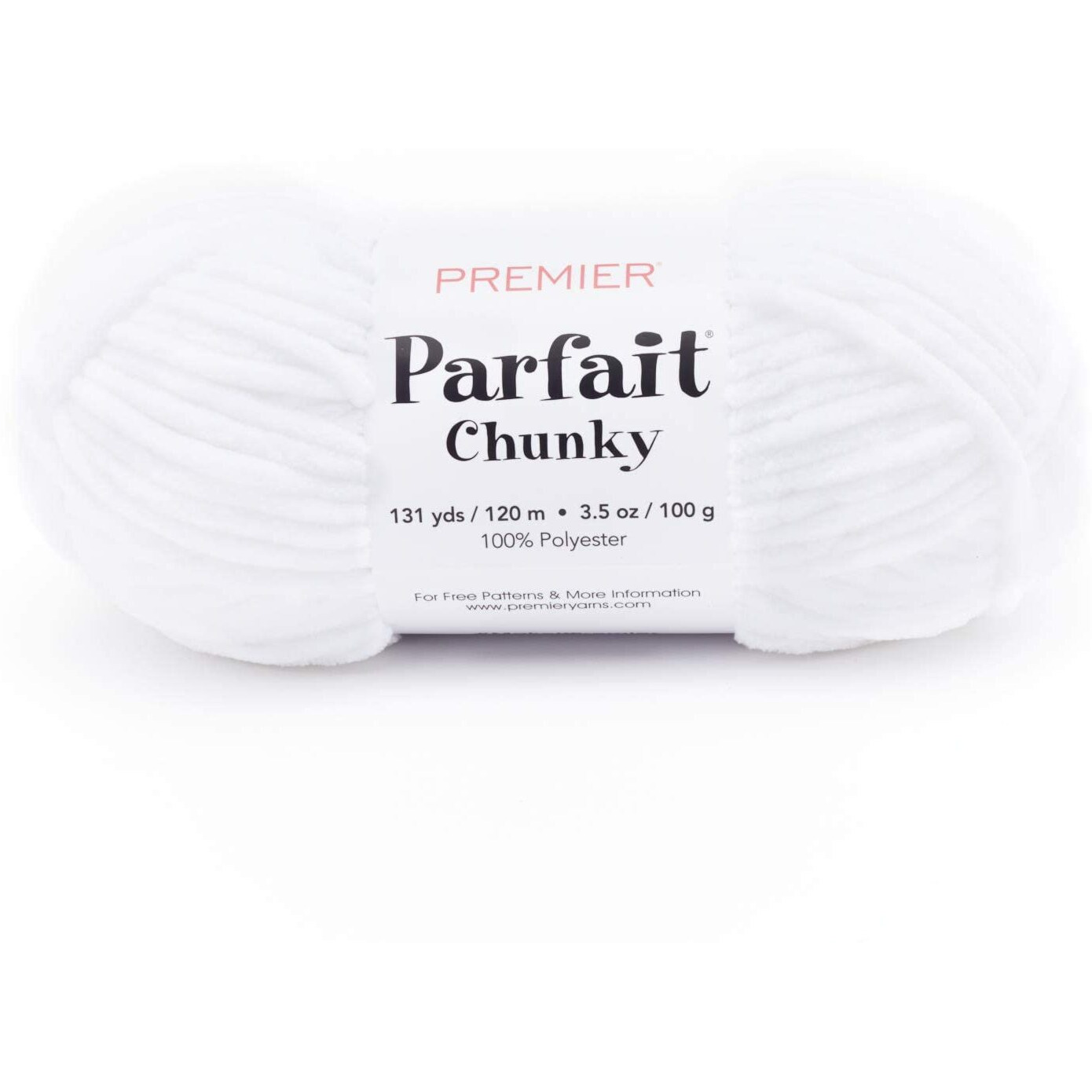 Premier Parfait Chunky Yarn, Super Bulky Yarn, Ideal Yarn For Knitting And Crocheting, Chenille Yarn, Fog, 3.5 Oz, 131 Yards
