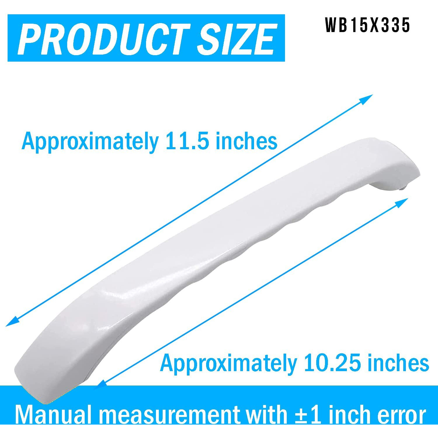 Podoy  Wb15X335 Microwave Door Handle Replacement Compatible With Ge General Electric Microwave White Spacemaker Xl, Fits Jvm13Xxx Jvm40Ww002 Jvm1331Ww, Replaces Wb15X0335 Ap2021148