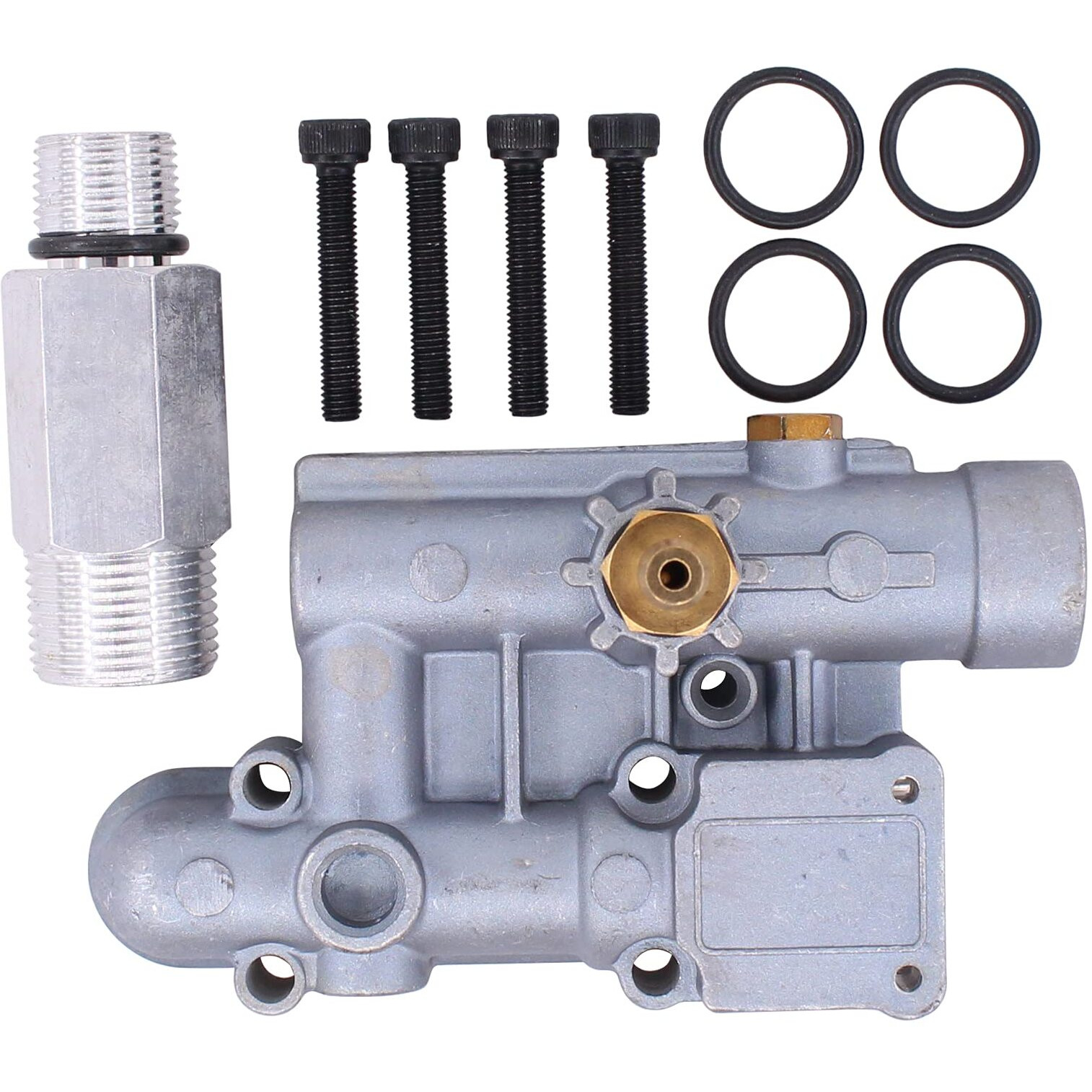 Applianpar Pressure Washer Pump Unloader Manifold Kit For Briggs Stratton 020228 16031 Pressure Washer Exwgv1721 Replaces 190627Gs 190574Gs