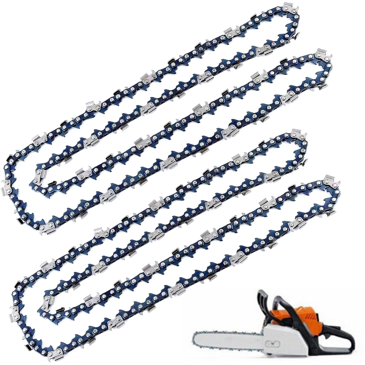 Aileete 2-Packs 20 Inch Chainsaw Chain .325"" Pitch - .058"" Gauge - 76 Drive Links For Husqvarna Stihl Poulan Craftsman Chainsaws, Fits Blue Max Models 53543 8901 8902 52209