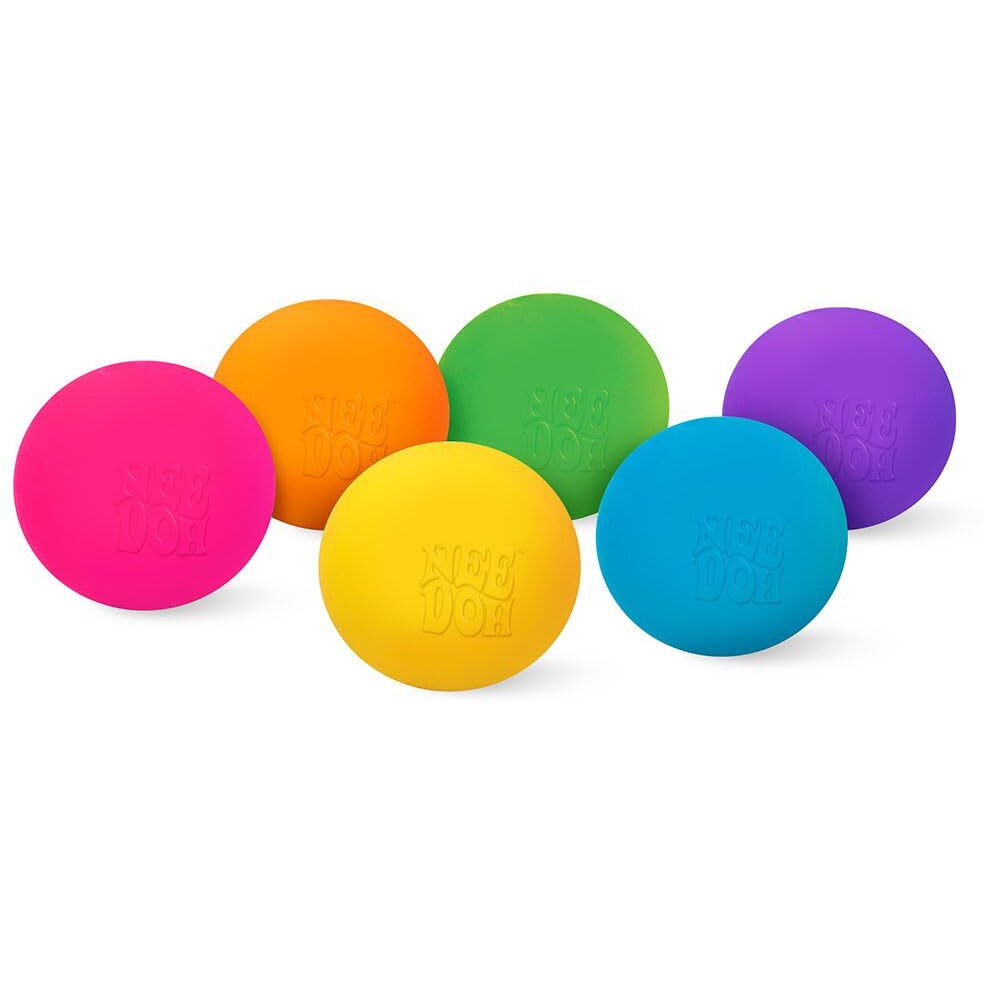 Schylling Needoh Rainboh Teenie - Sensory Fidget Toy - 6 Mini Groovy Globs - Ages 3 To Adult