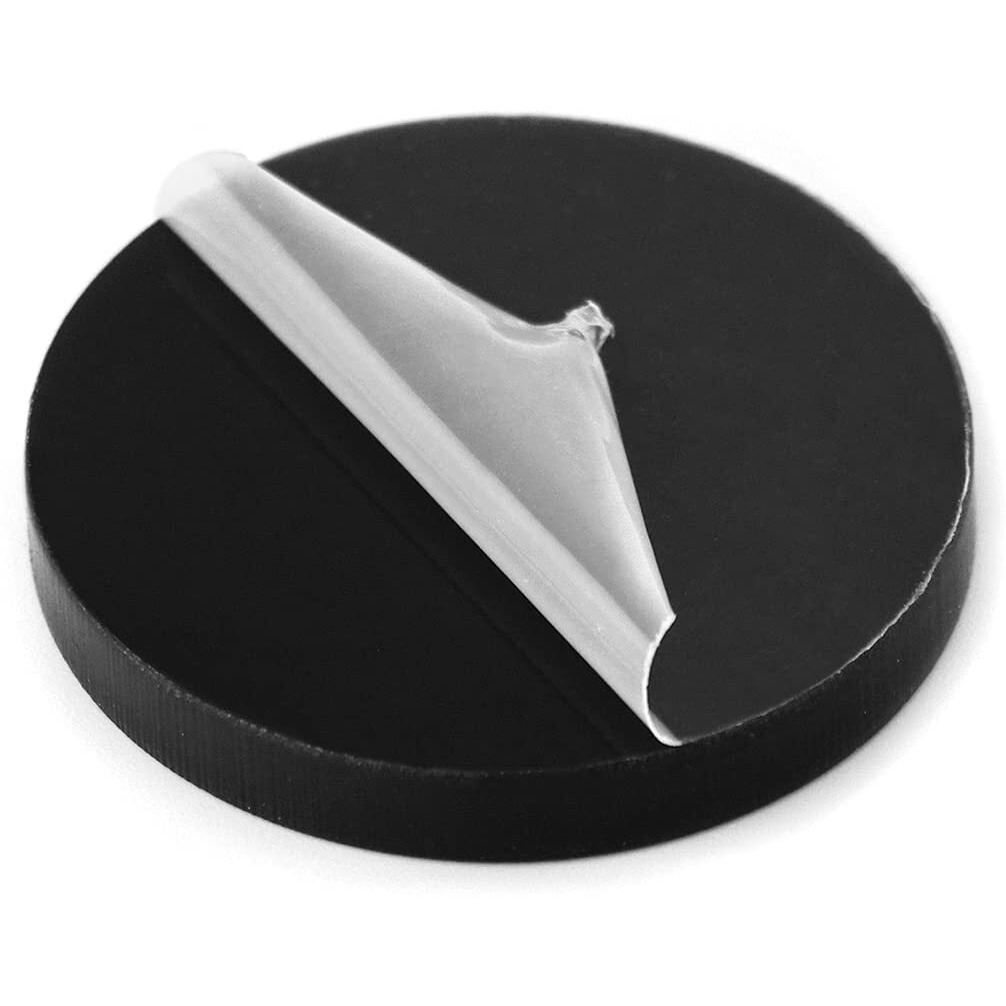 Qwork Round Acrylic Products Display Riser Stands, 12 Tier Jewelry Display Stands For Rings Earrings,Mini Figurines, Black