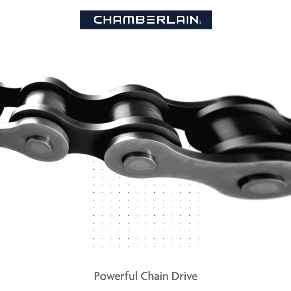 Chamberlain C2212T Smart Wi-Fi Garage Door Opener, 1/2-Hp Chain Drive Motor - Quantity 1