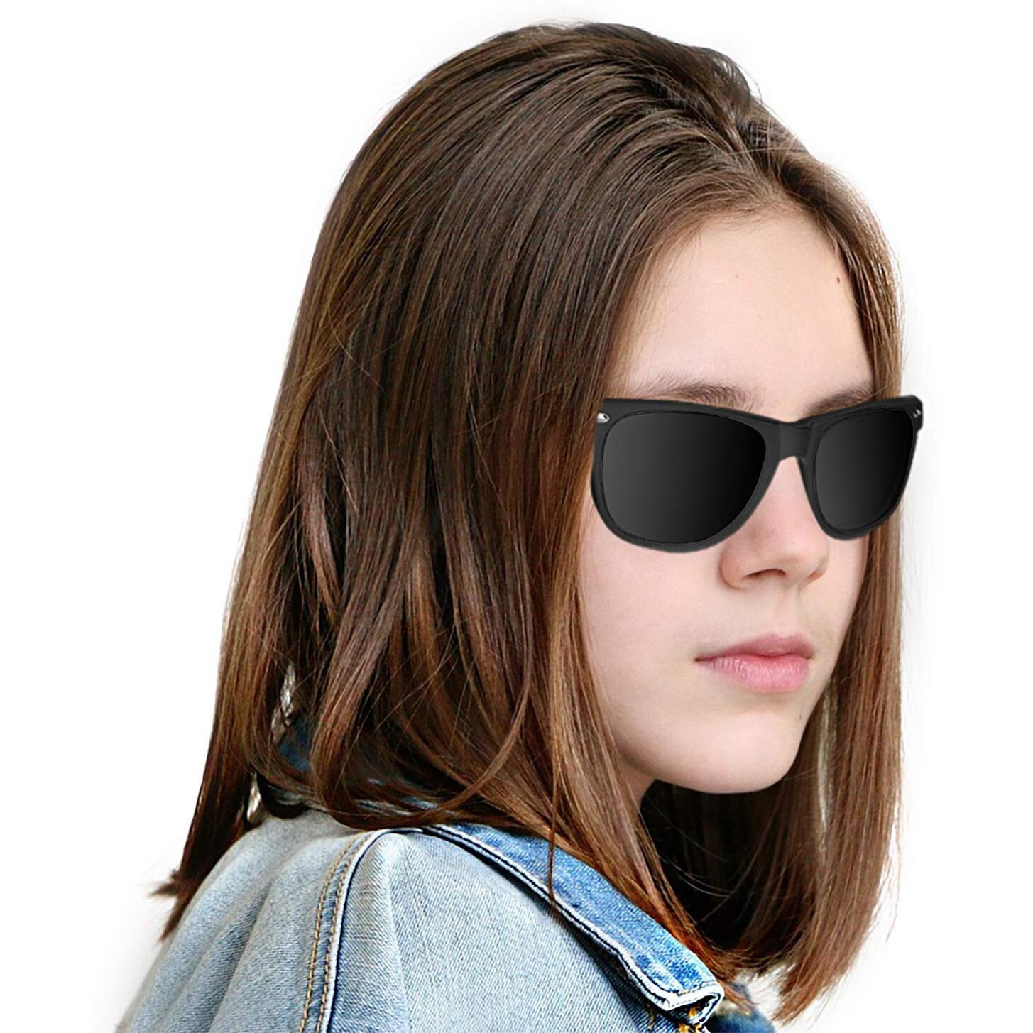 Super Z Outlet Plastic Vintage Retro Style Sunglasses Classic Shades Eyewear Party Prop Favors (24 Pairs) (Black)