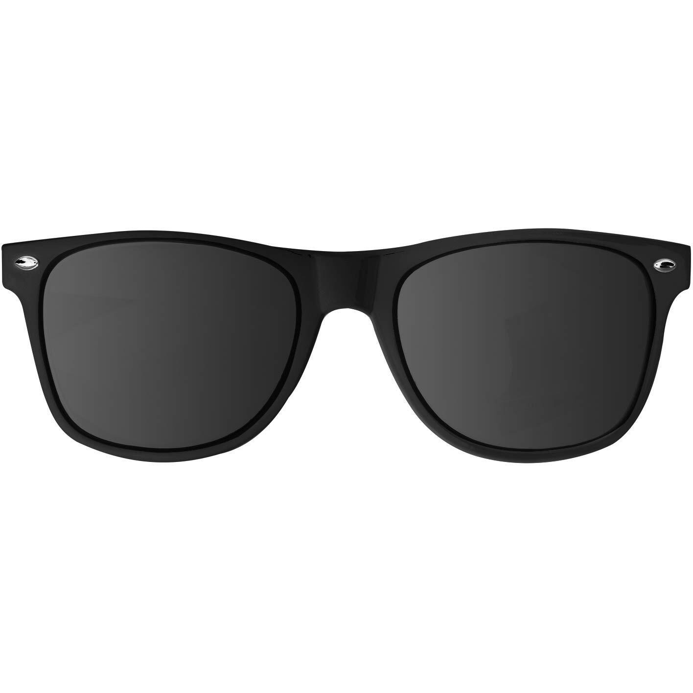 Super Z Outlet Plastic Vintage Retro Style Sunglasses Classic Shades Eyewear Party Prop Favors (24 Pairs) (Black)