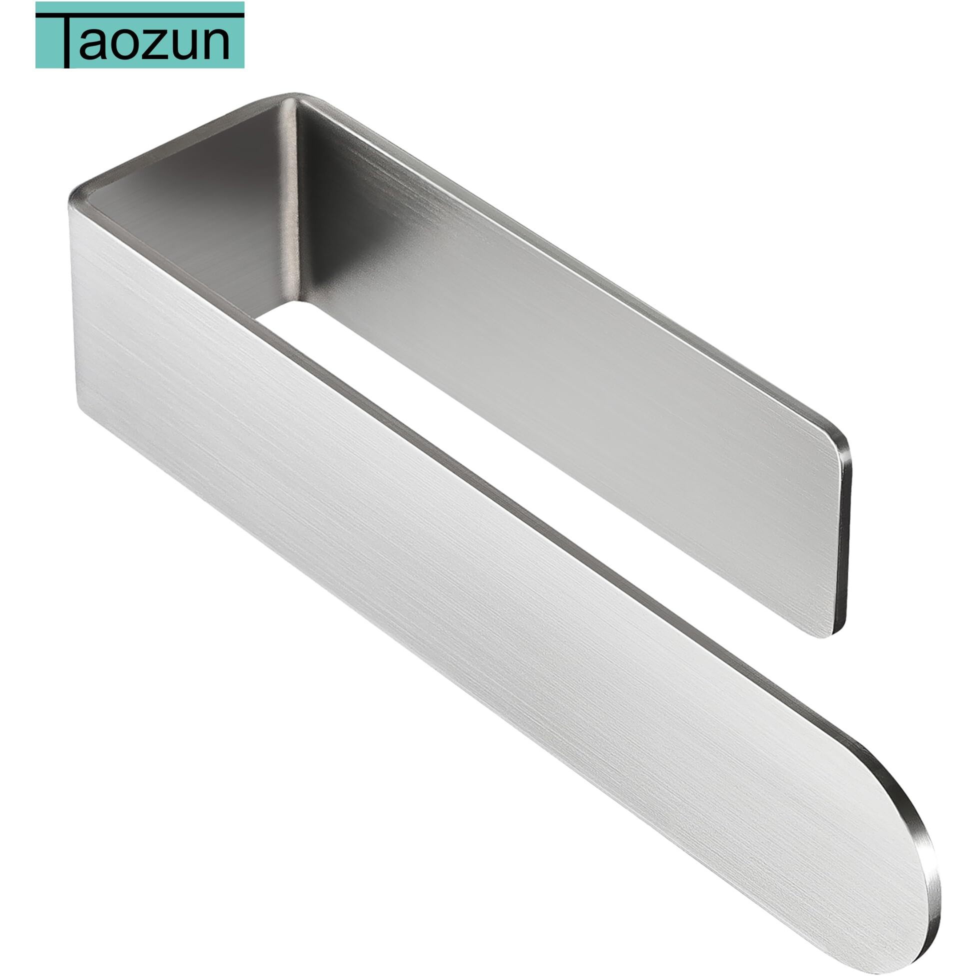 Taozun Hand Towel Holder/Hand Towel Ring - Self Adhesive Bathroom Towel Bar Stick On Wall, Sus 304 Stainless Steel Brushed