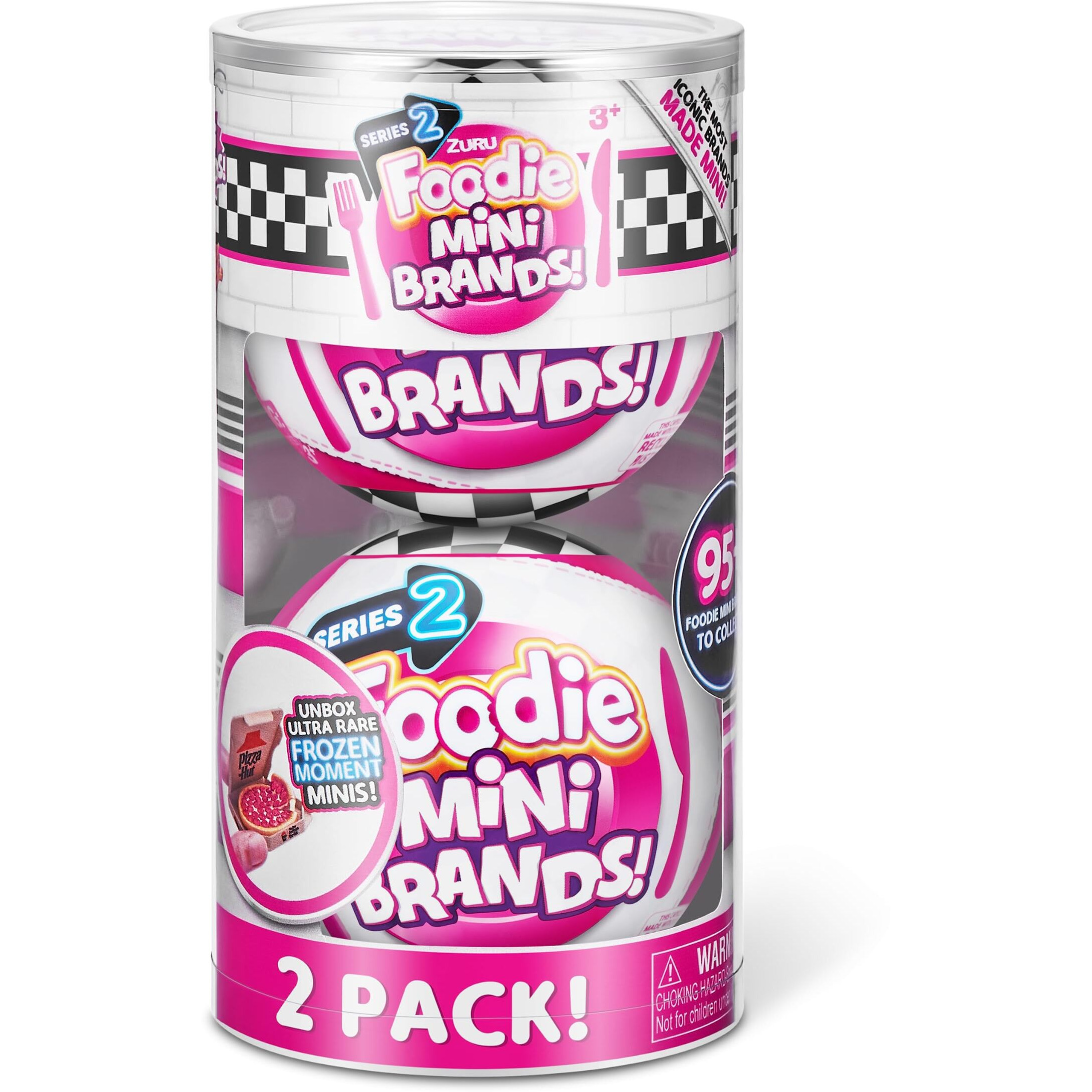 Mini Brands Foodie Series 2 (2 Pack) By Zuru Real Miniature Fast Food Brands Collectible Toy, 5 Mystery Brands For Girls, Teens, Adults, Collectors Perfect Stocking Stuffer And Gift