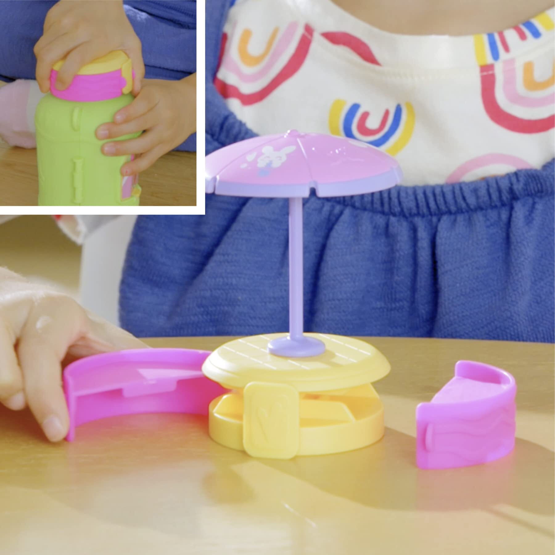 Baby Alive Foodie Cuties, Bottle, Sun Series 1, Surprise Toys For Girls, Baby Doll Set, 3-Inch, Kids 3 And Up