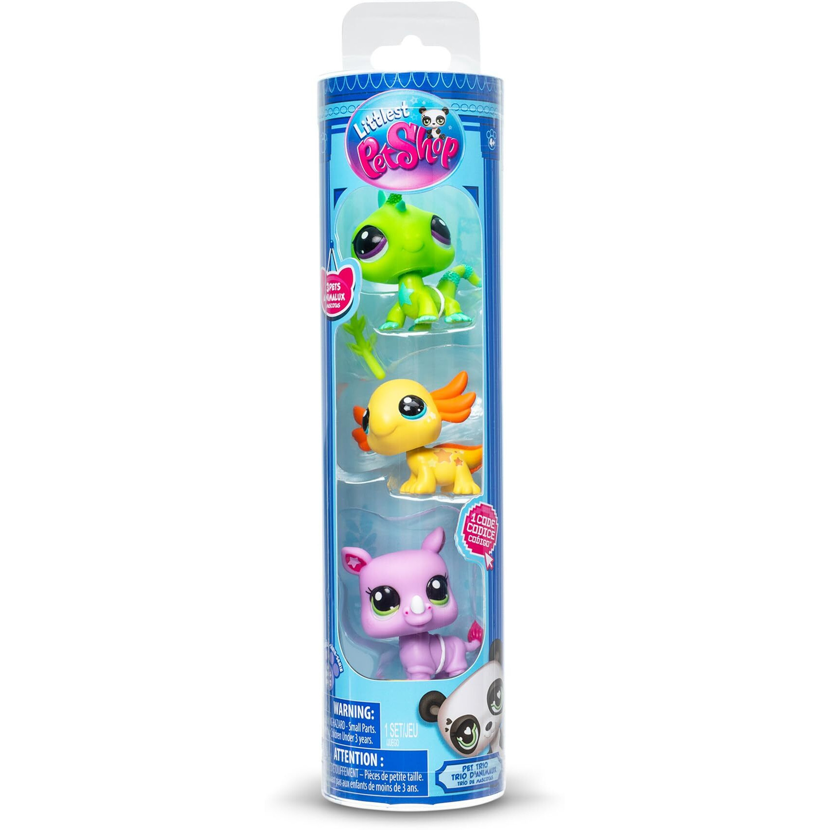 Littlest Pet Shop, Lps Wild Vibe Bf00557 3 Pack Mobiled Headed Pets, Generation 7, Pets, 35 To 42, For Ages 4+ Years, Multi-Colour